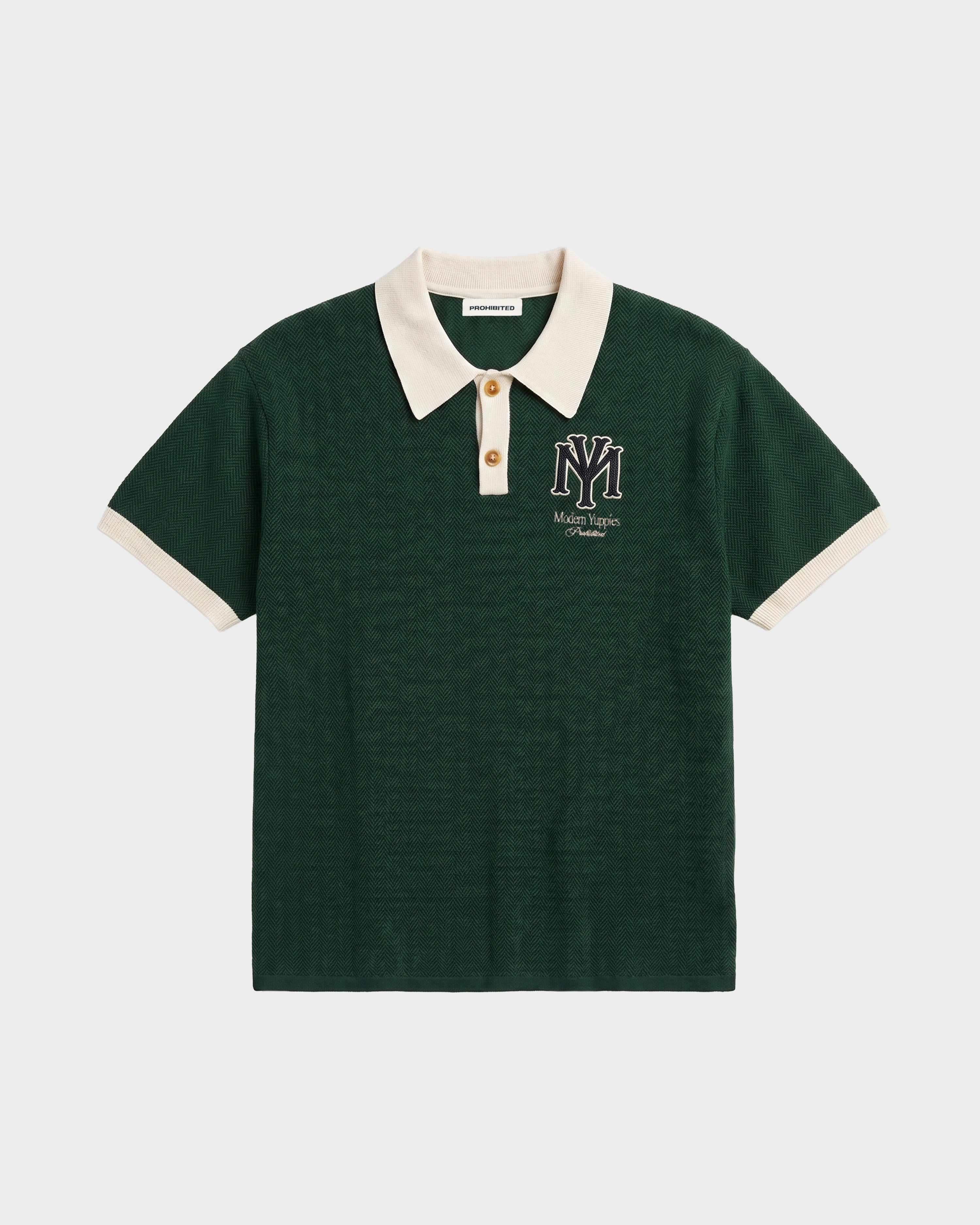 Off Season Knit Polo Dark Green