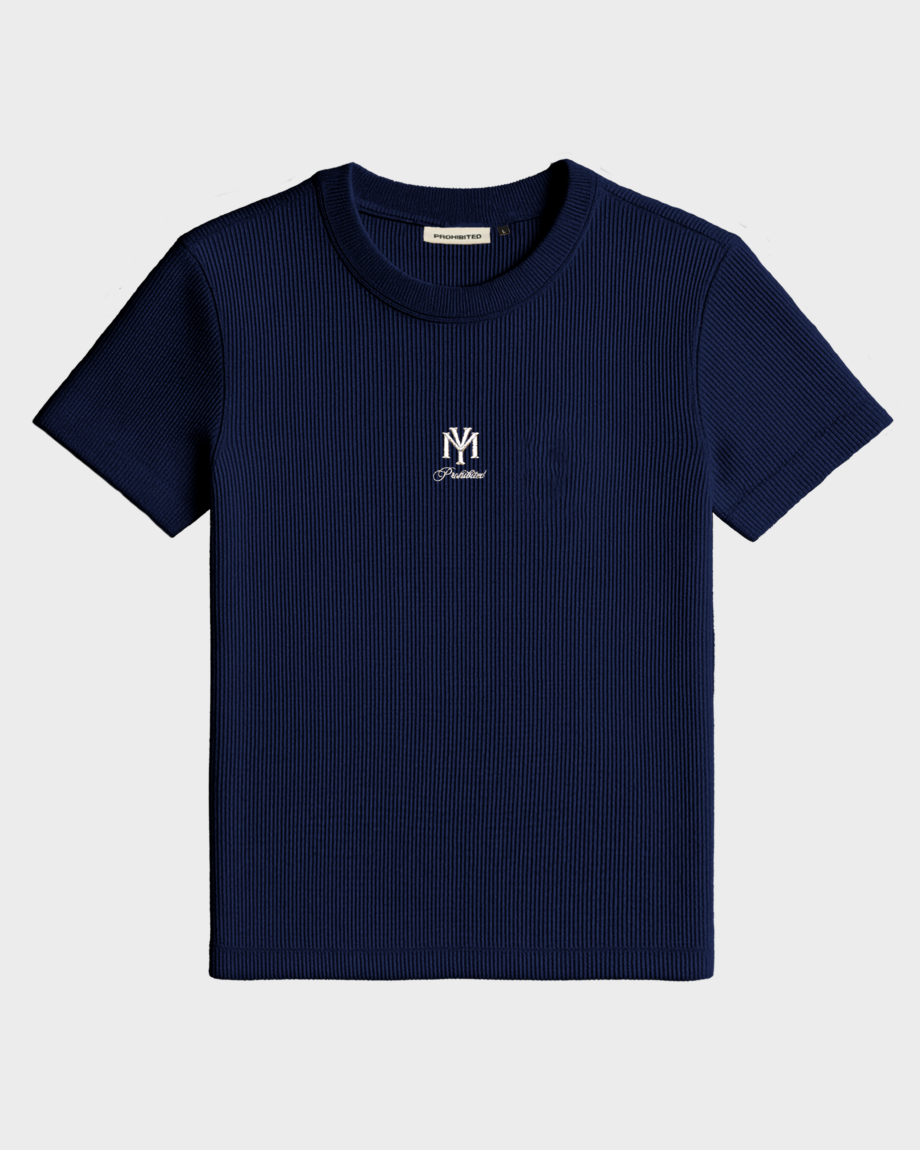 Outline Slim Tee Deep Blue