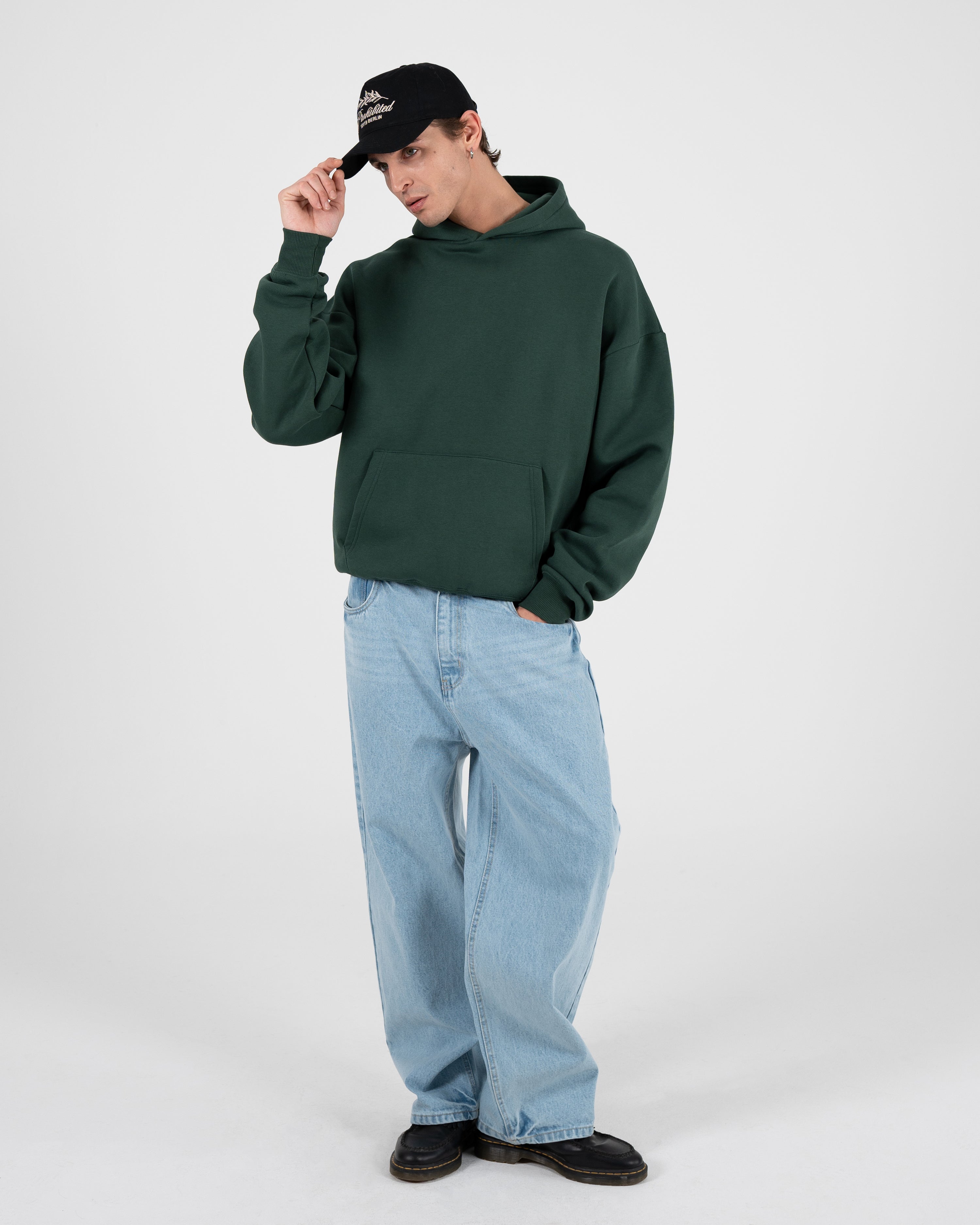 Oversized Hoodie British Racing Green