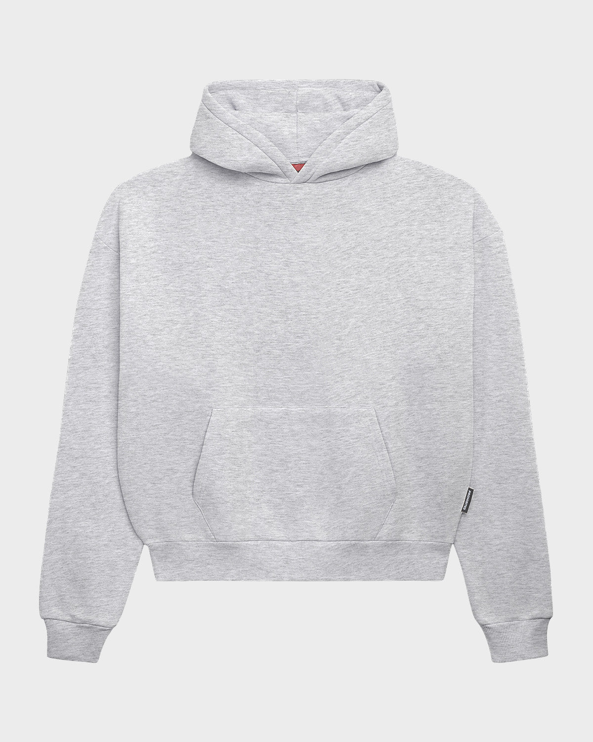Union Minimal Print Sweat White Melange Hoodie