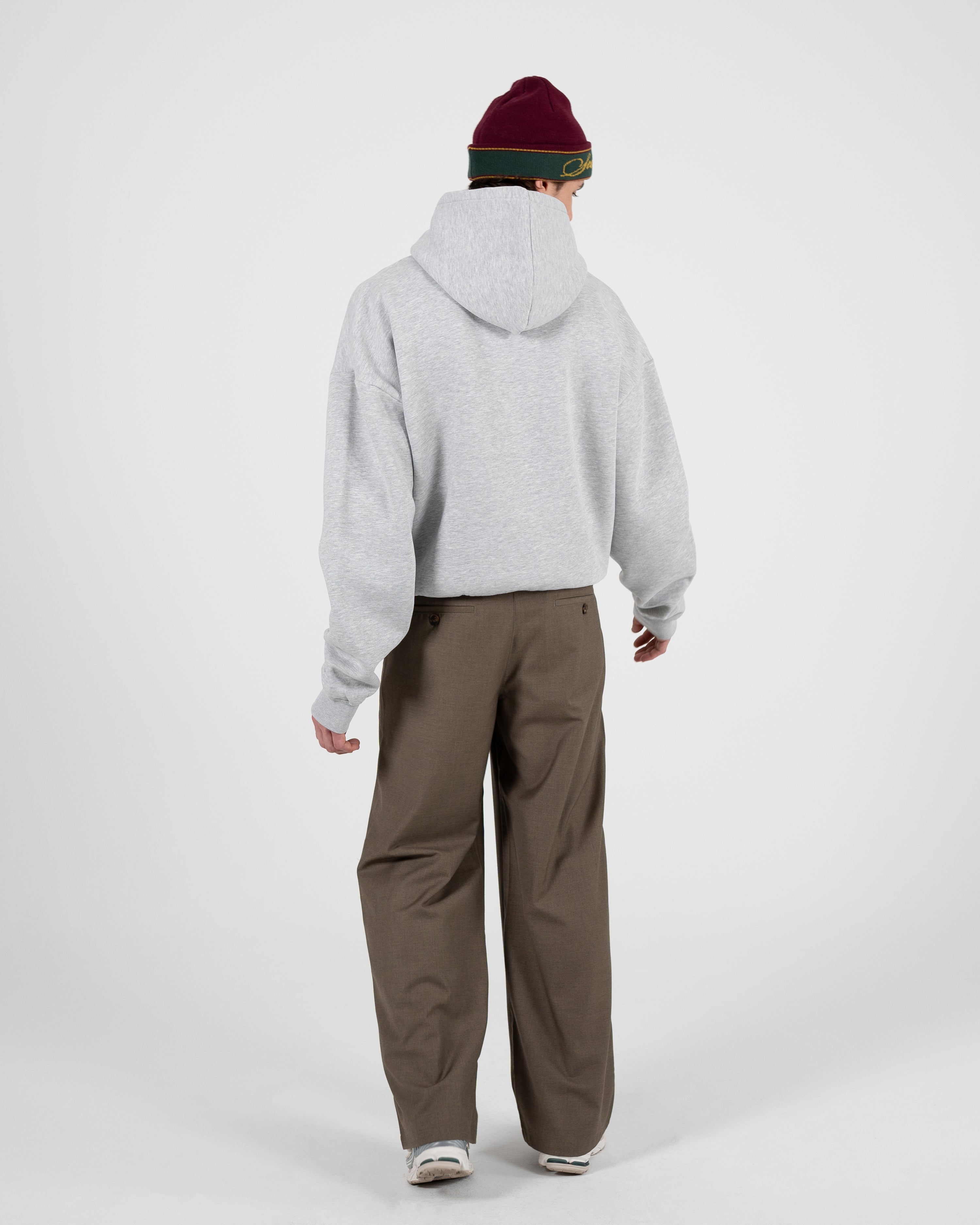 Oversized Hoodie Grey Melange