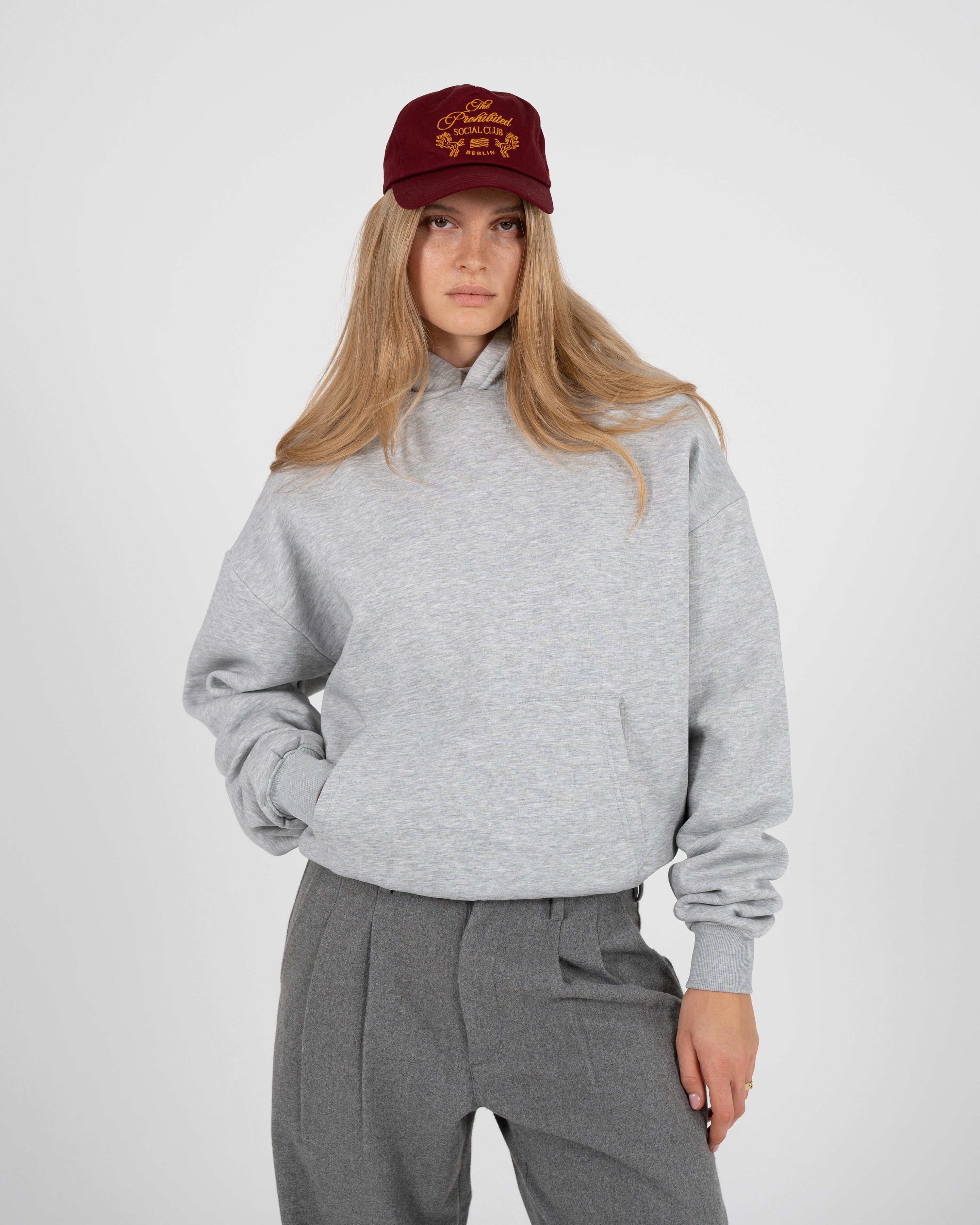 Oversized Hoodie Grey Melange