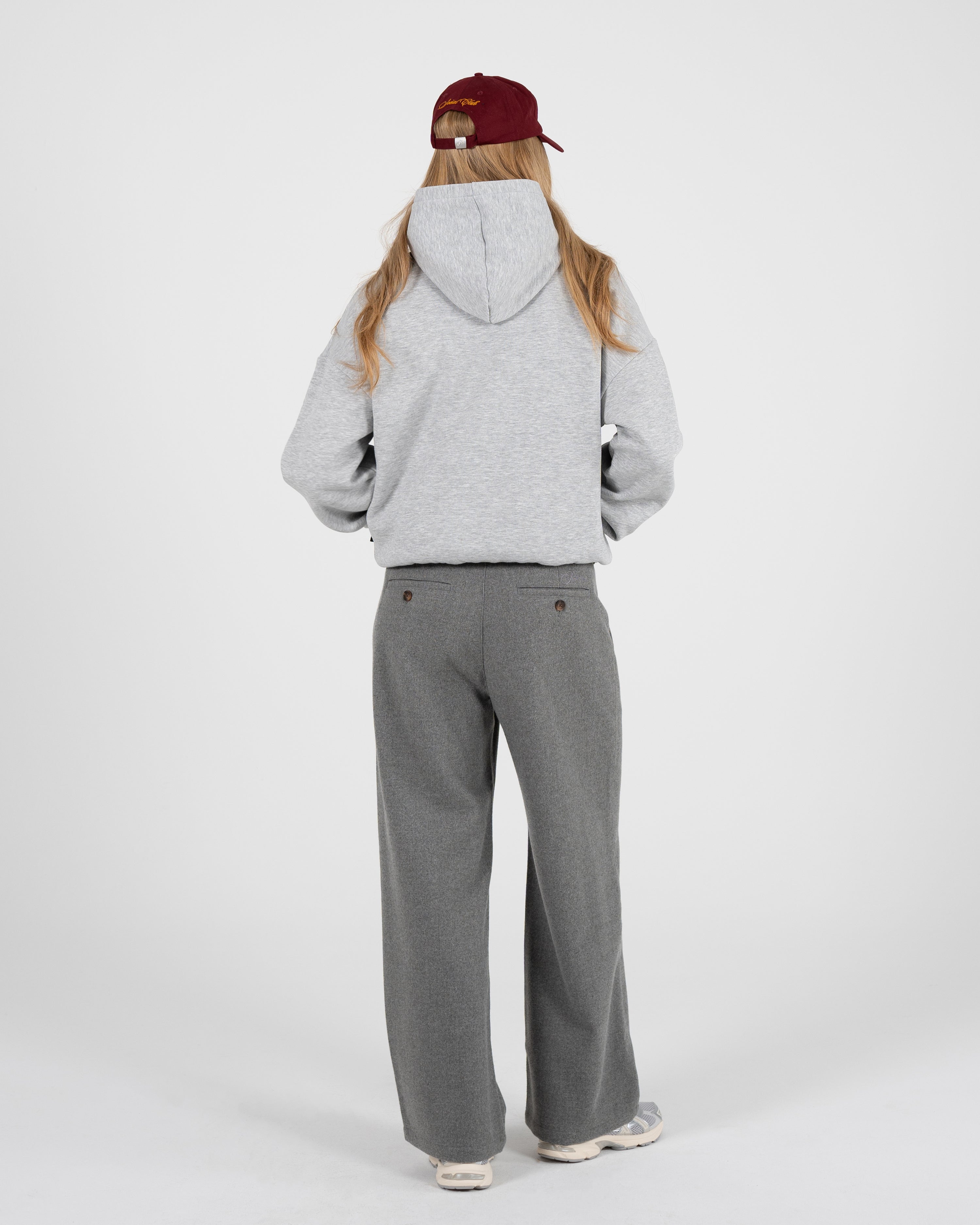 Oversized Hoodie Grey Melange