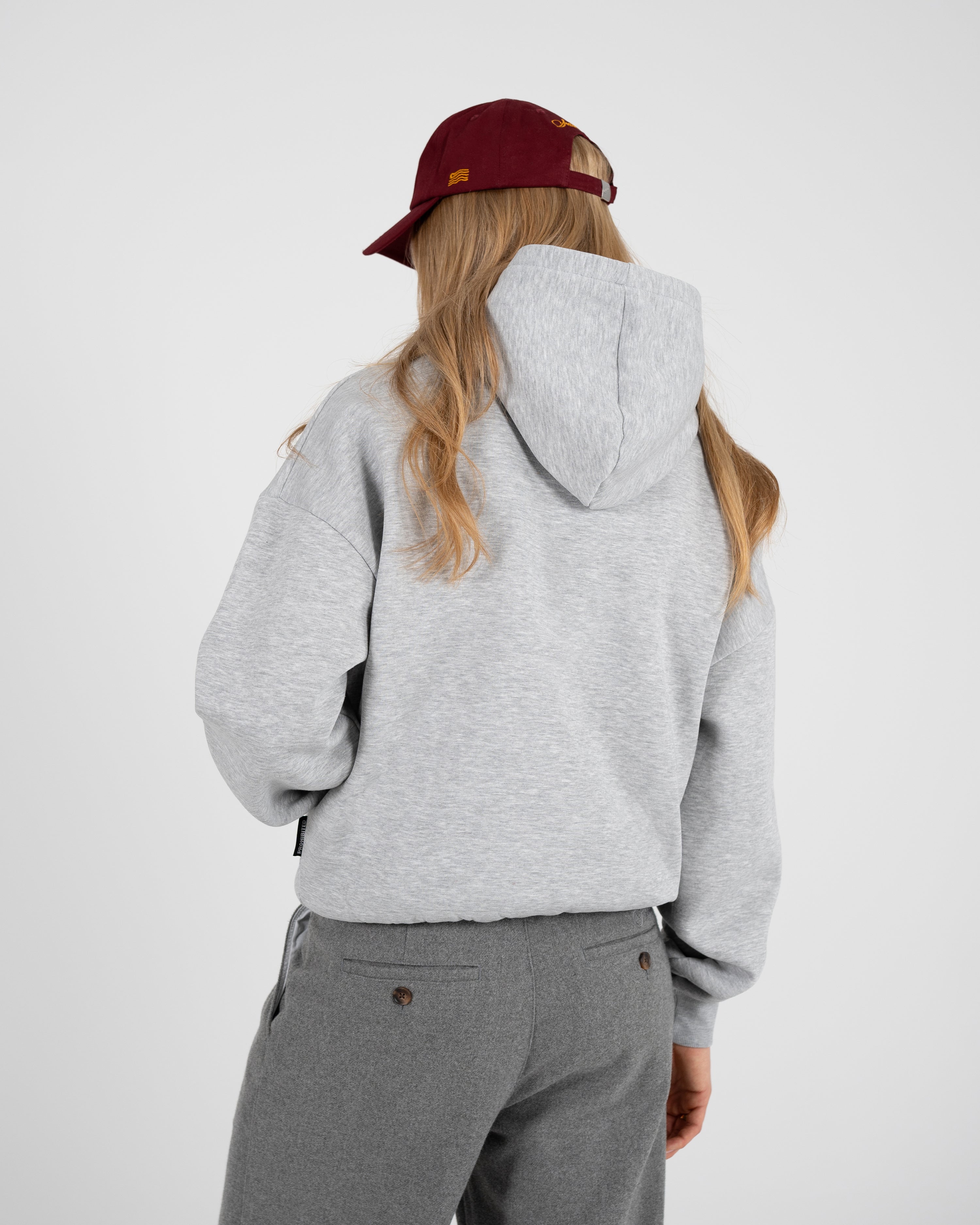 Oversized Hoodie Grey Melange