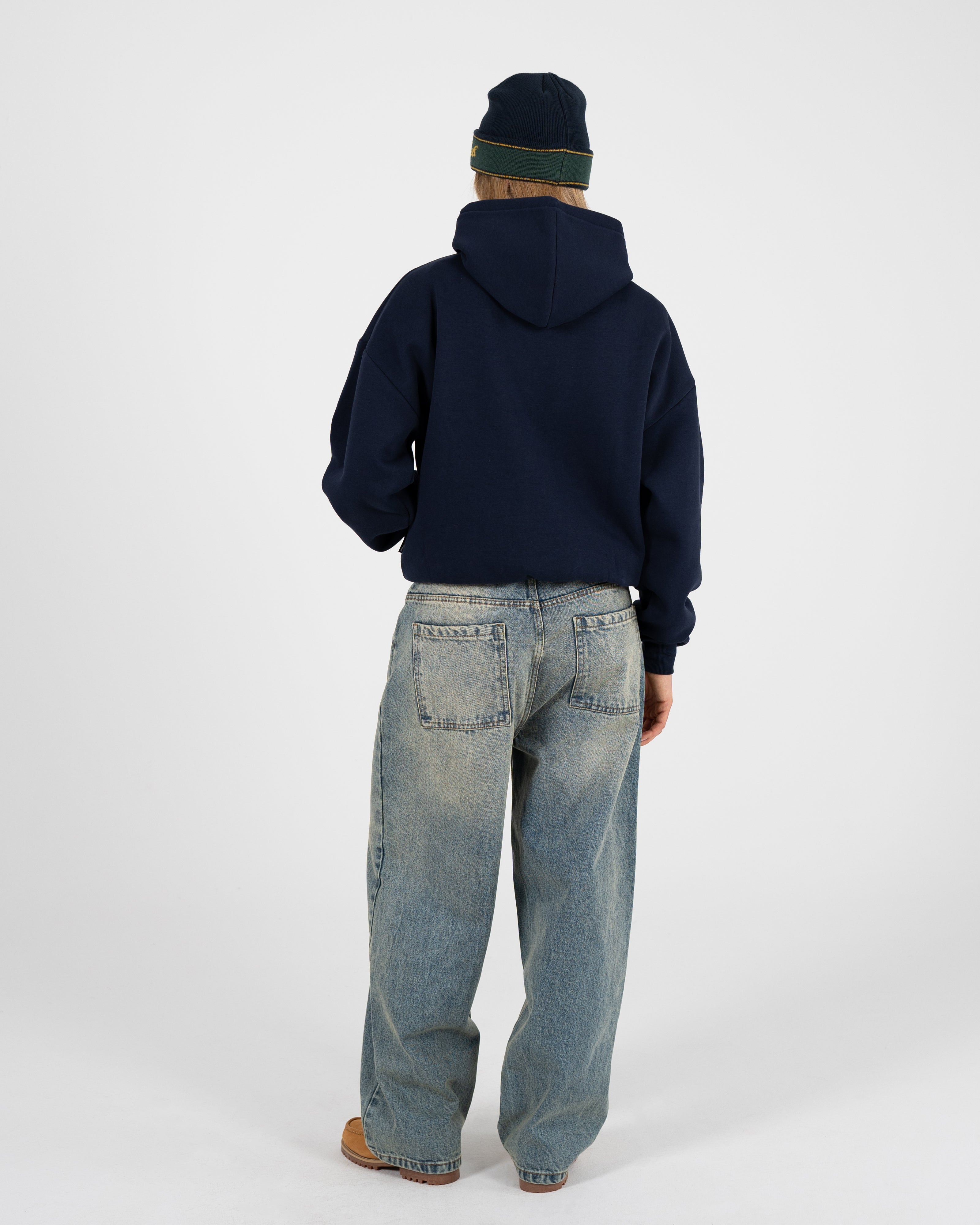 Oversized Hoodie Navy – Prohibited