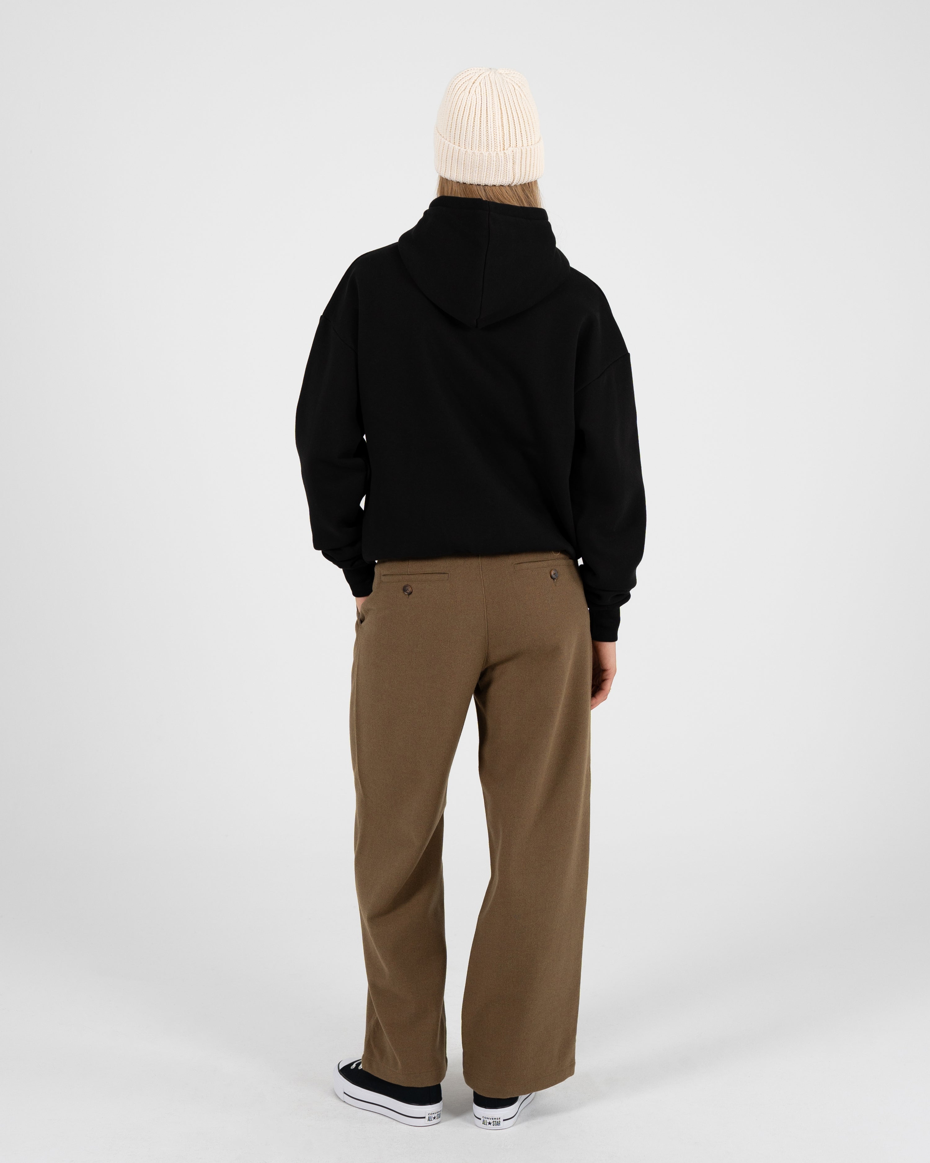 Oversized Zip-Hoodie Black