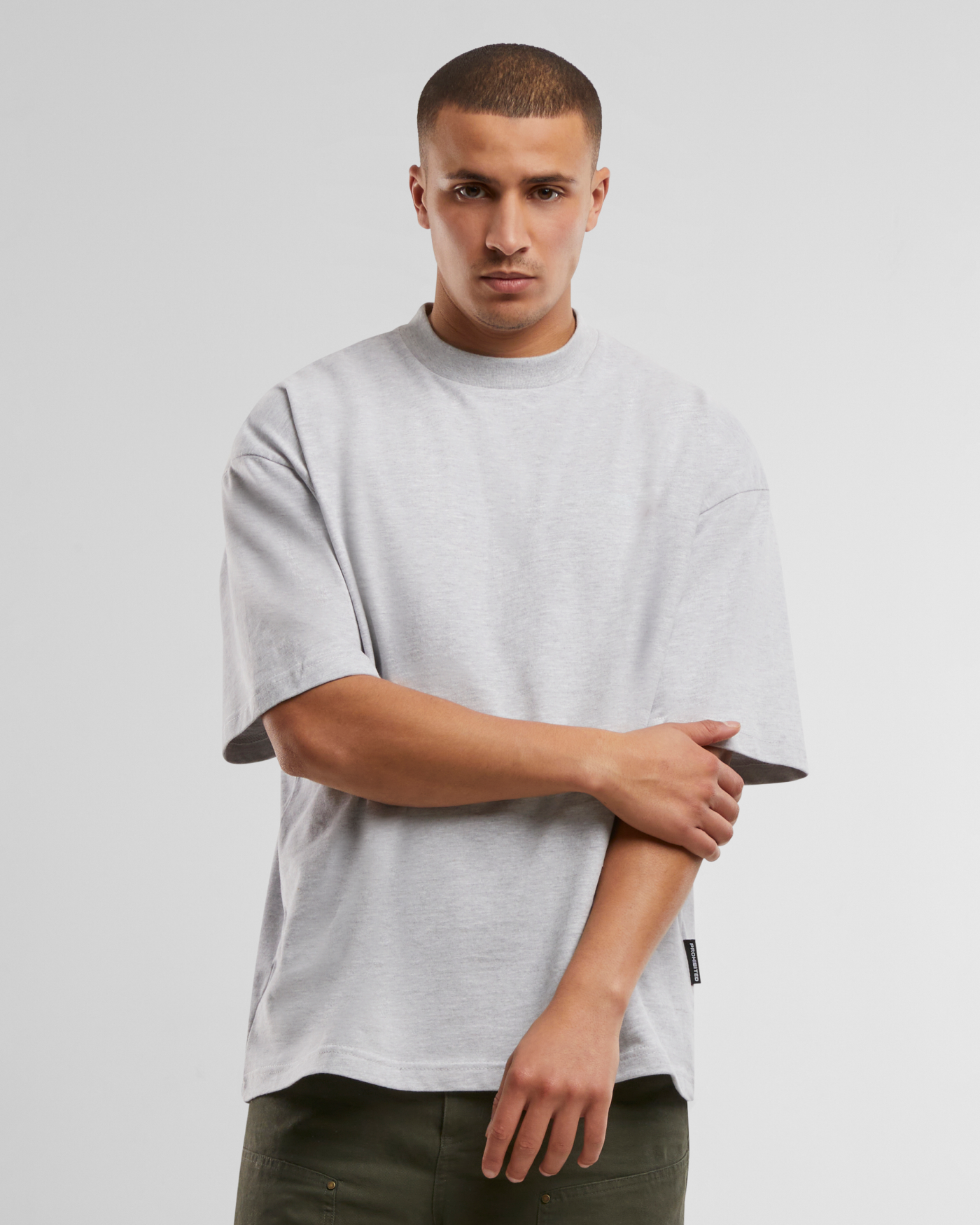 Oversized Tee | Grey Melange