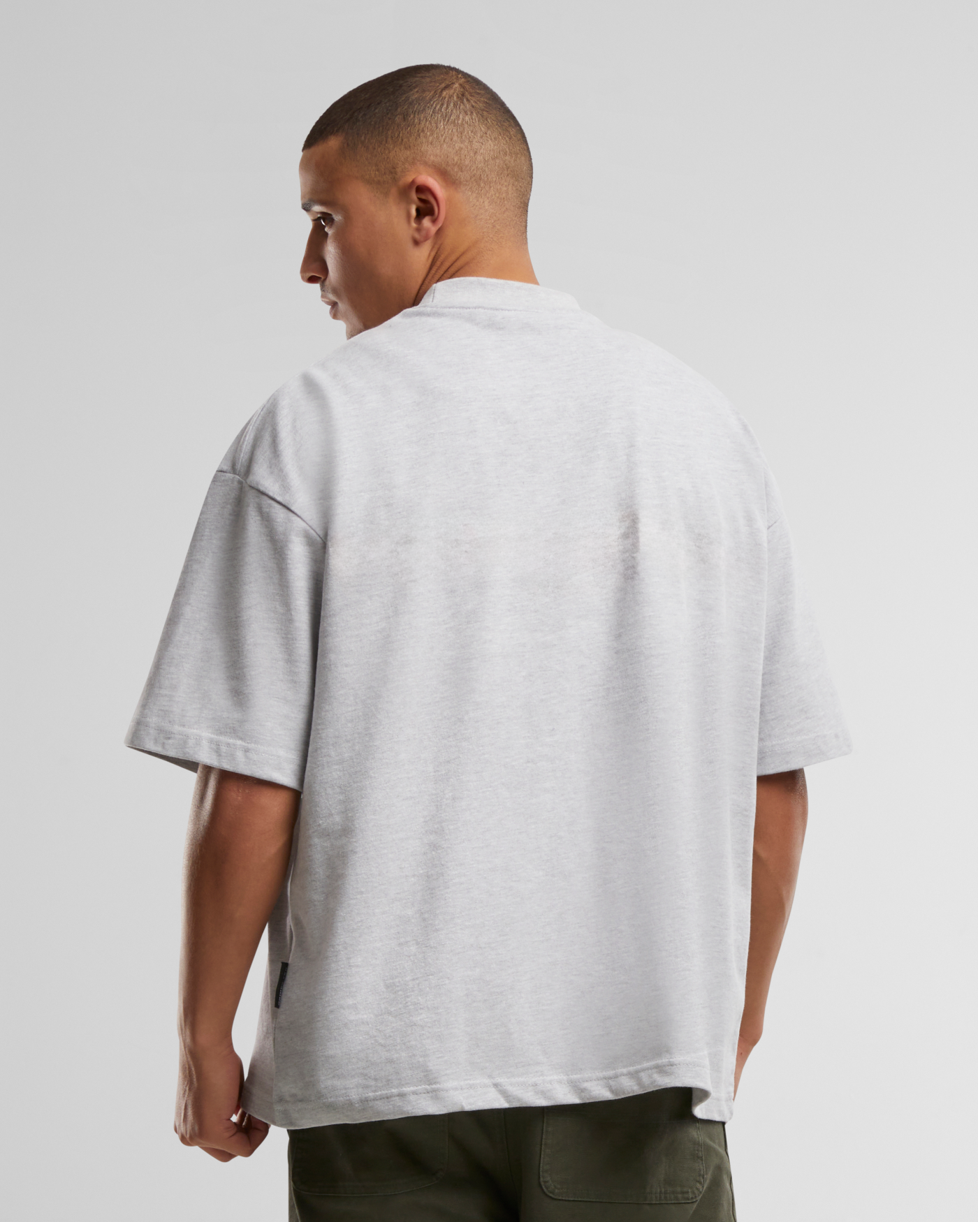 Oversized Tee | Grey Melange