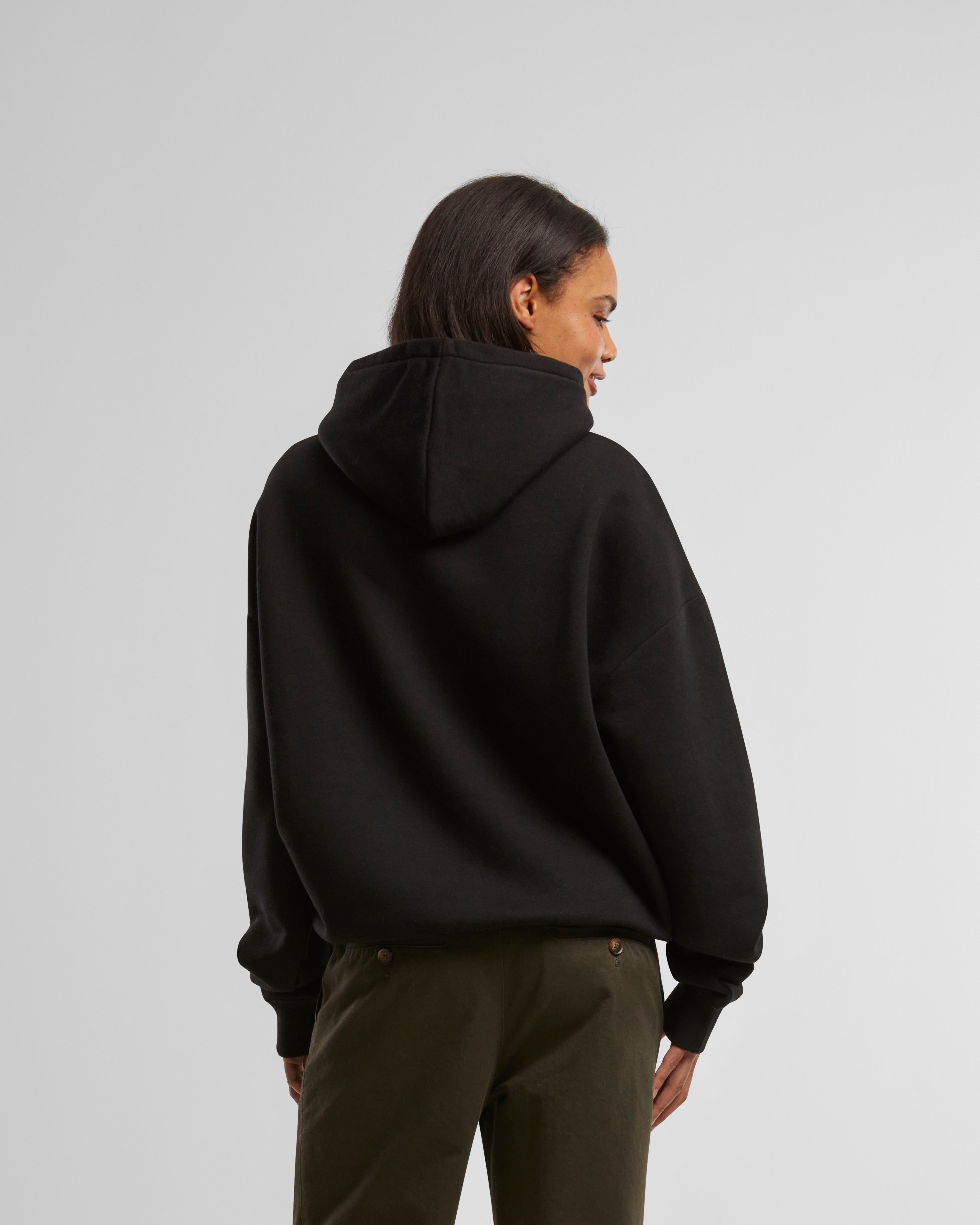 Black hoodie no pocket 2025