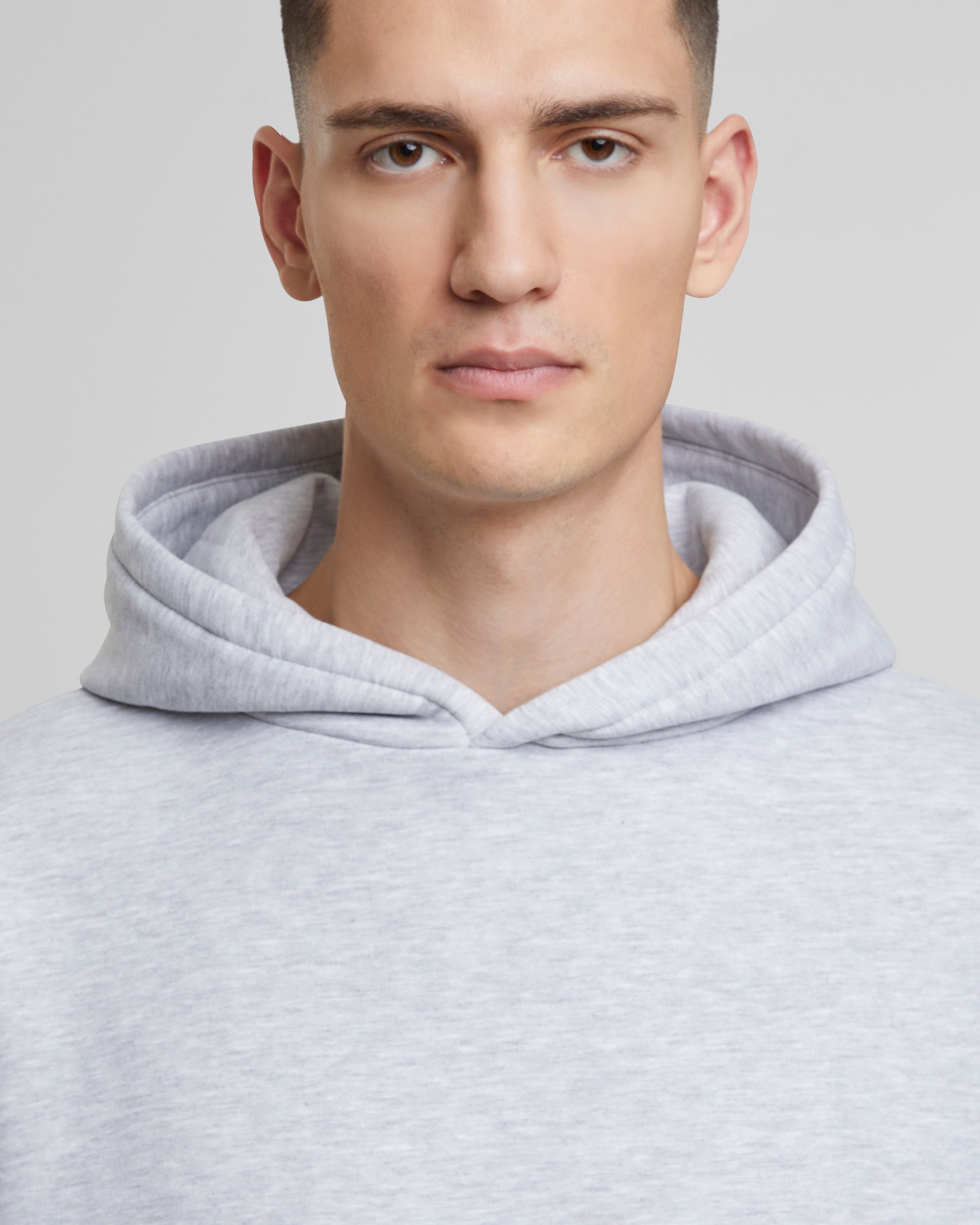 Oversized Hoodie Grey Melange – Prohibited Oversized Hoodie Grey Melange – Prohibited