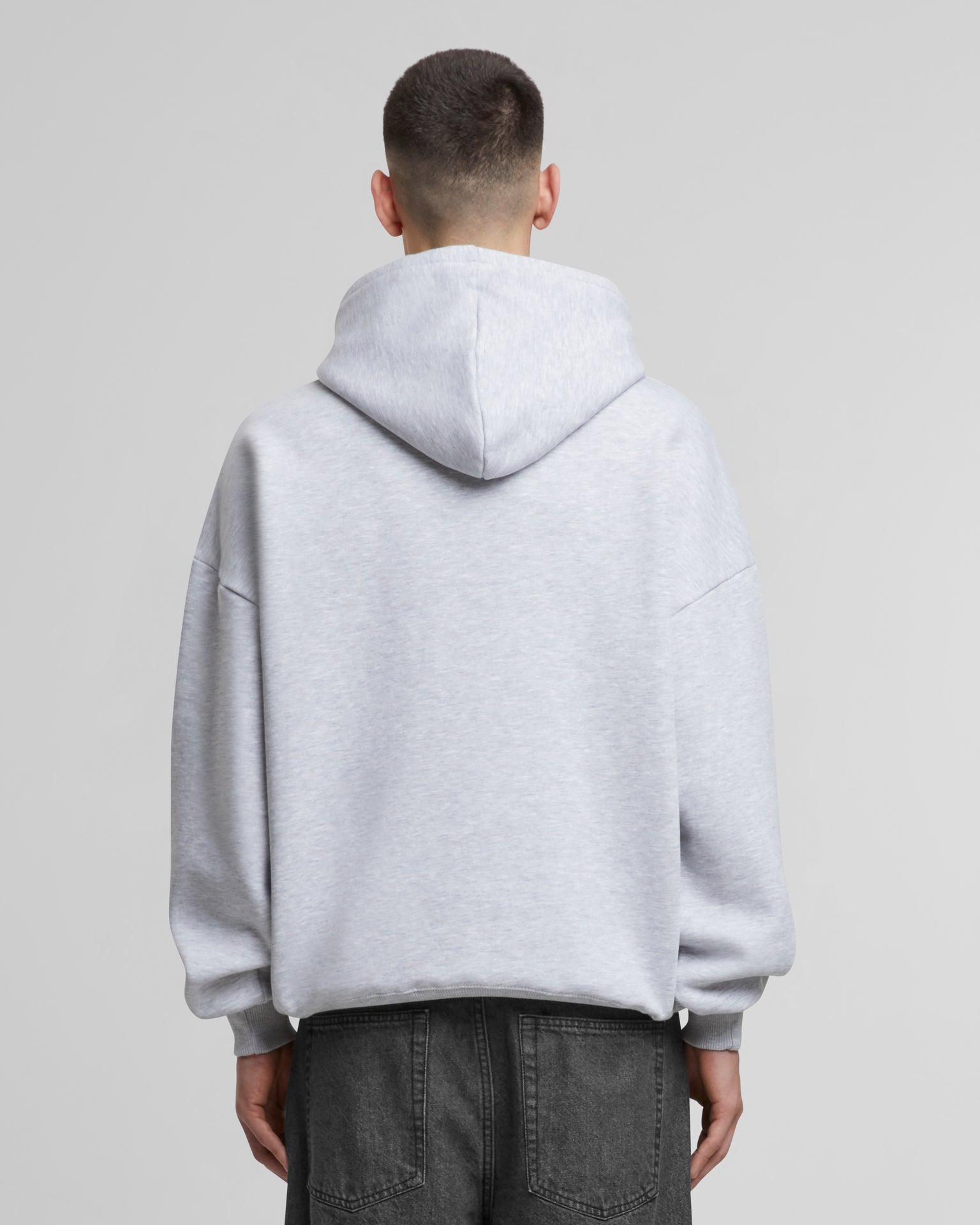 Essentials Hande Soft Touch Oversize Hoodie Grey Melange