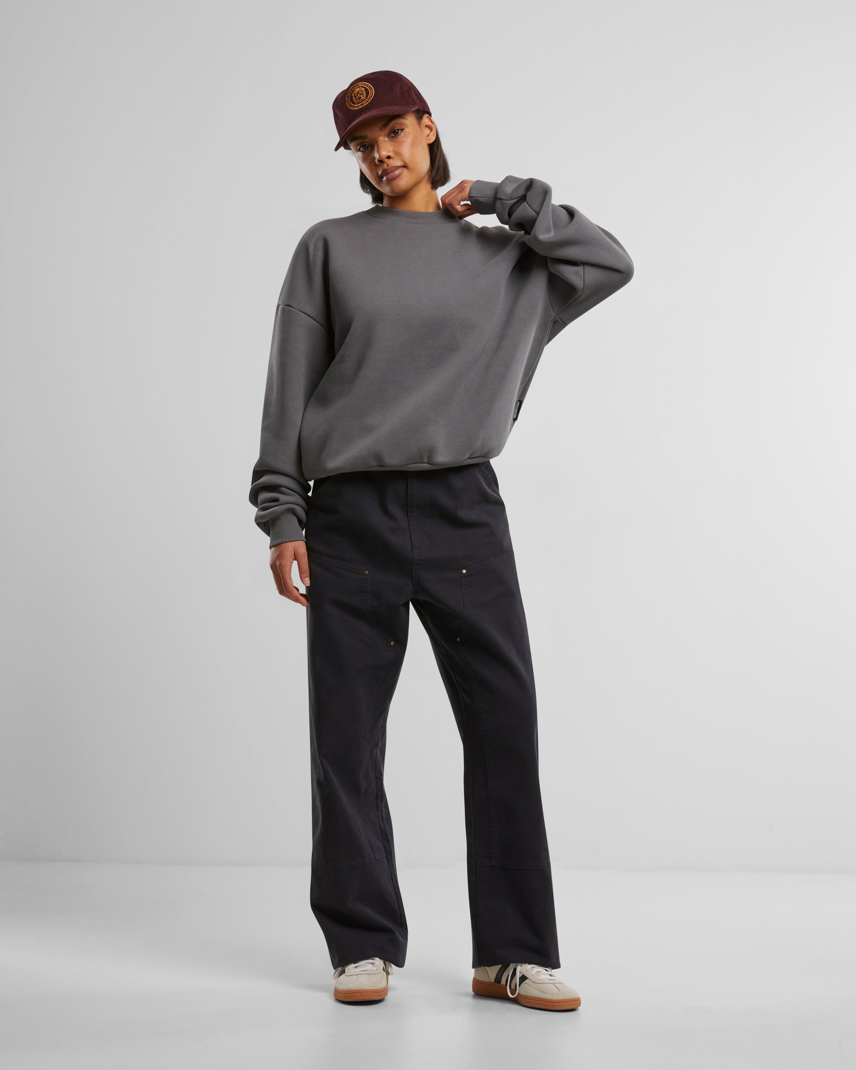 Oversized Crew Neck Grey (Stone Washed)