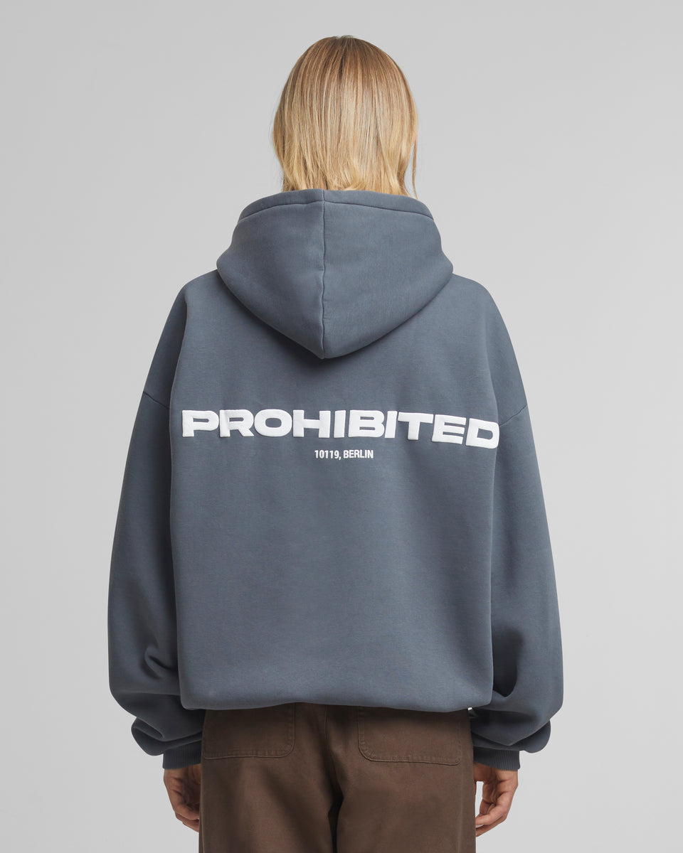 10119 Zip-Hoodie Grey (Stone Washed) – Prohibited