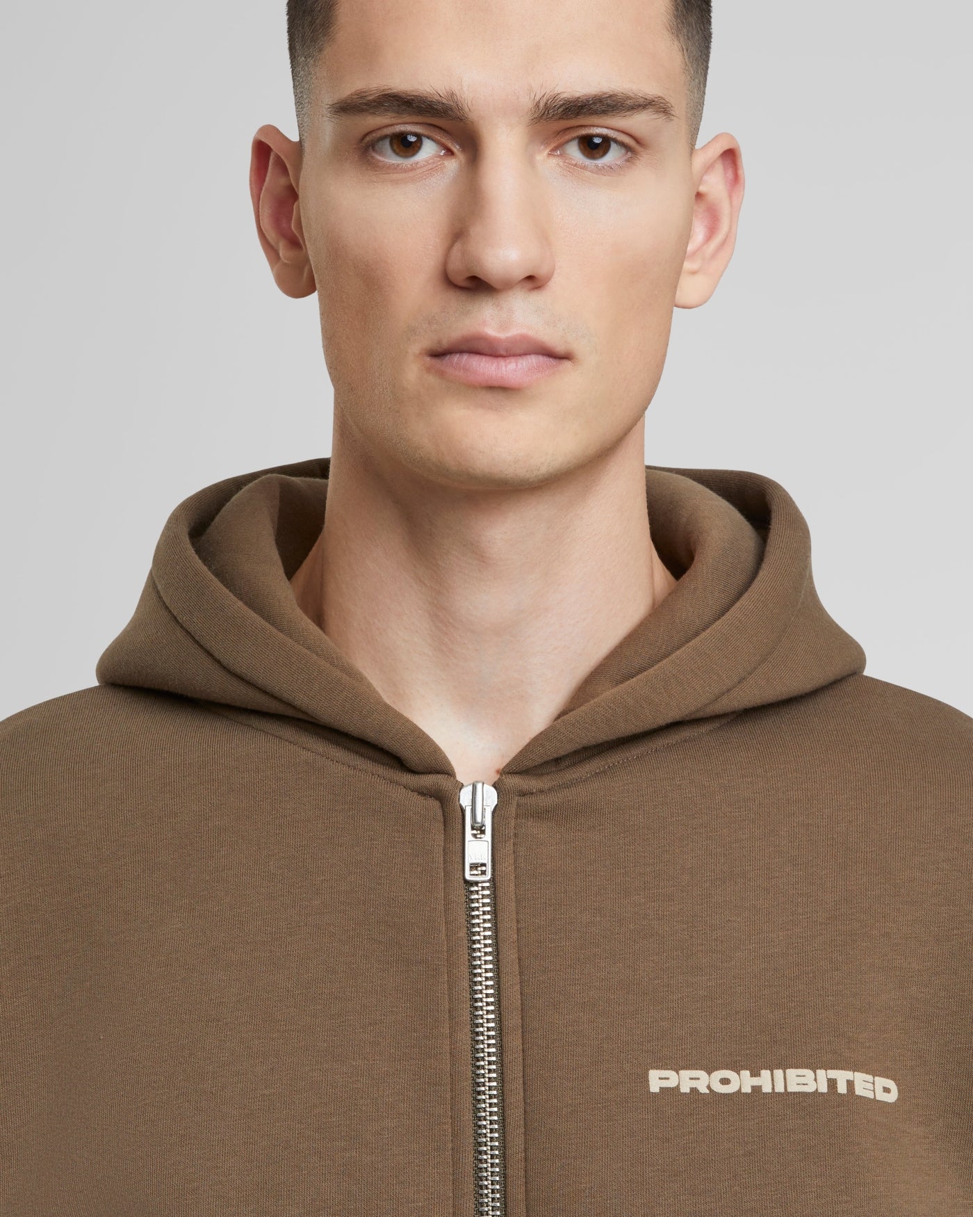 10119 Zip-Hoodie | Mokka