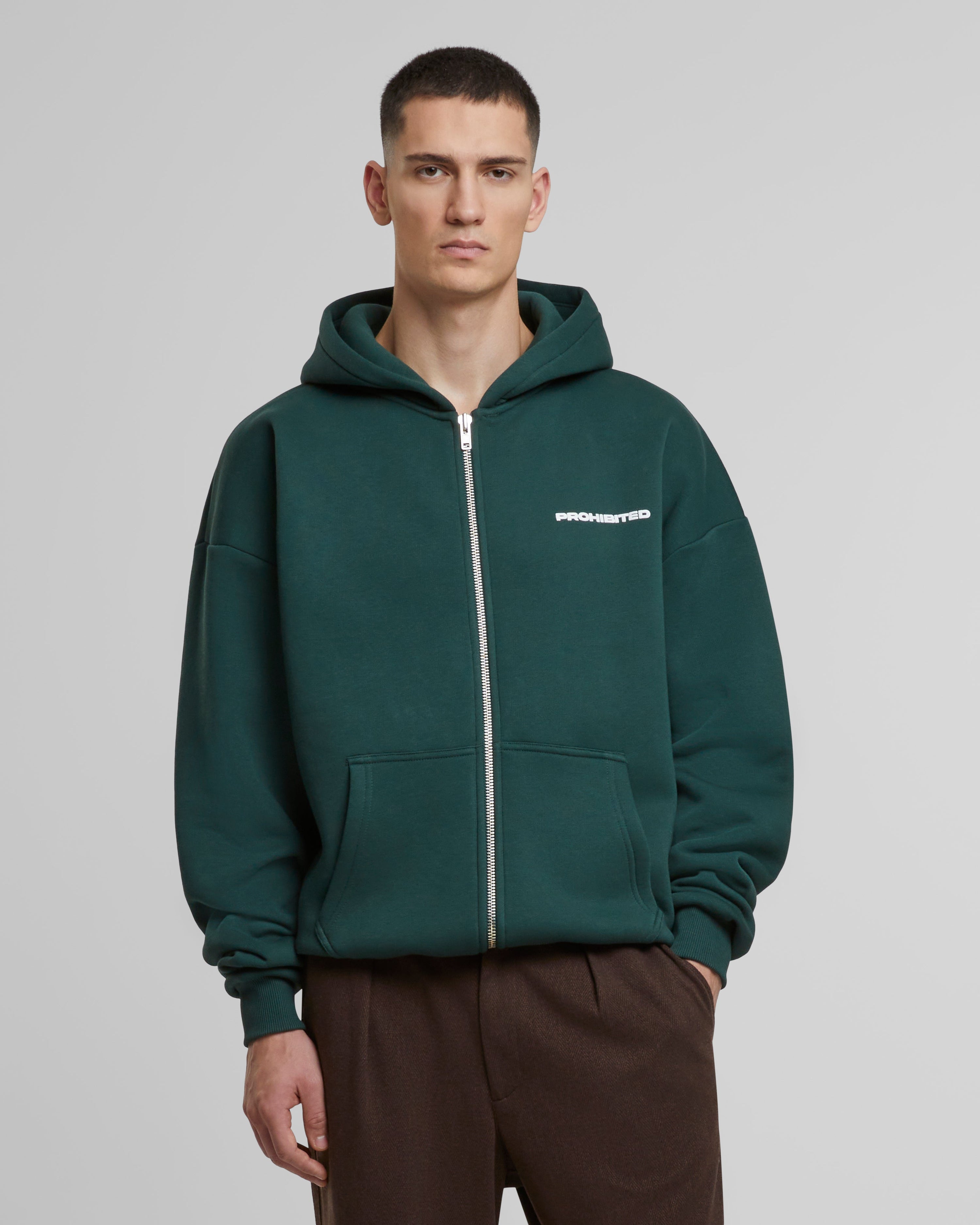 10119 Zip-Hoodie | British Racing Green