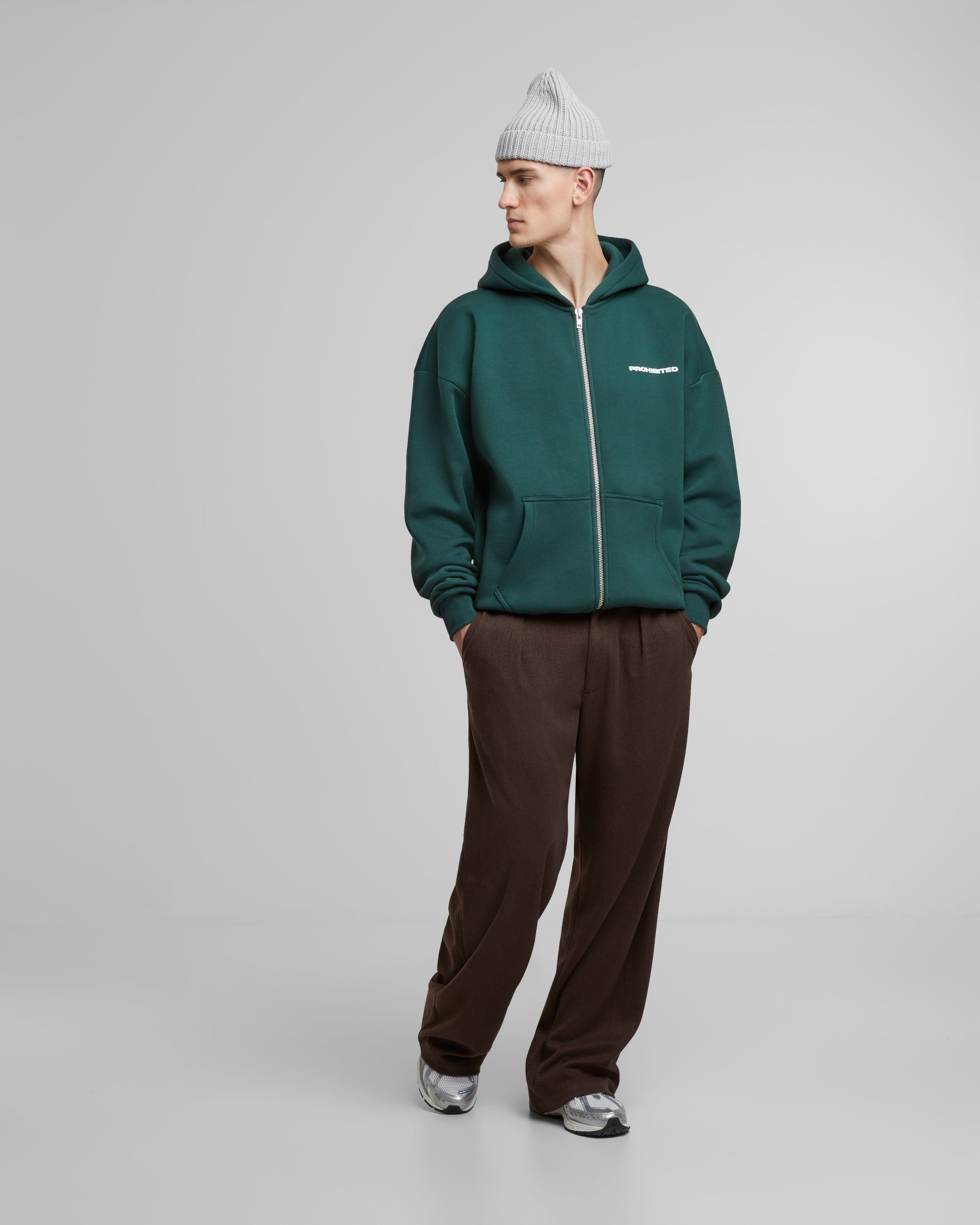 10119 Zip-Hoodie | British Racing Green