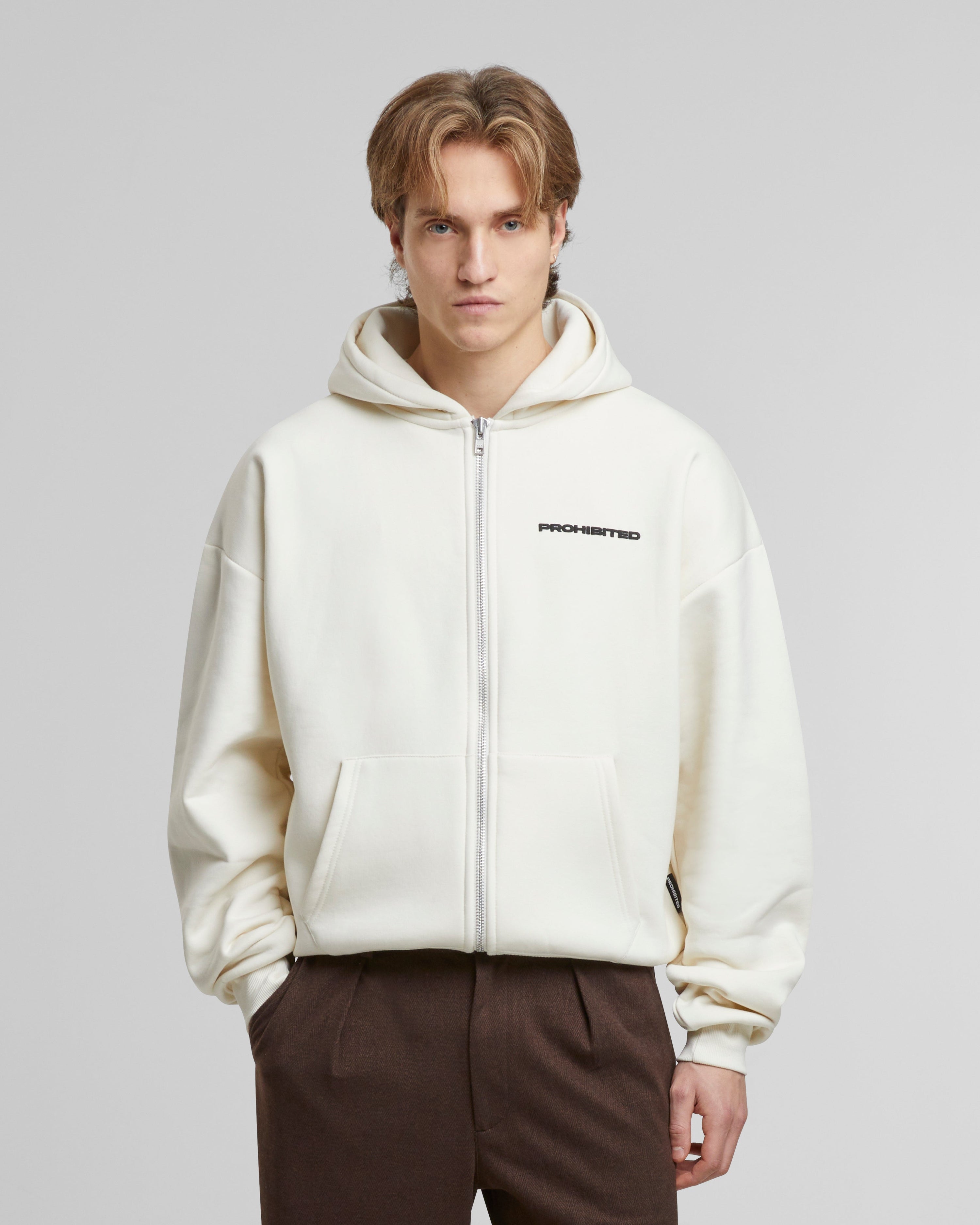 10119 Zip-Hoodie | Cream