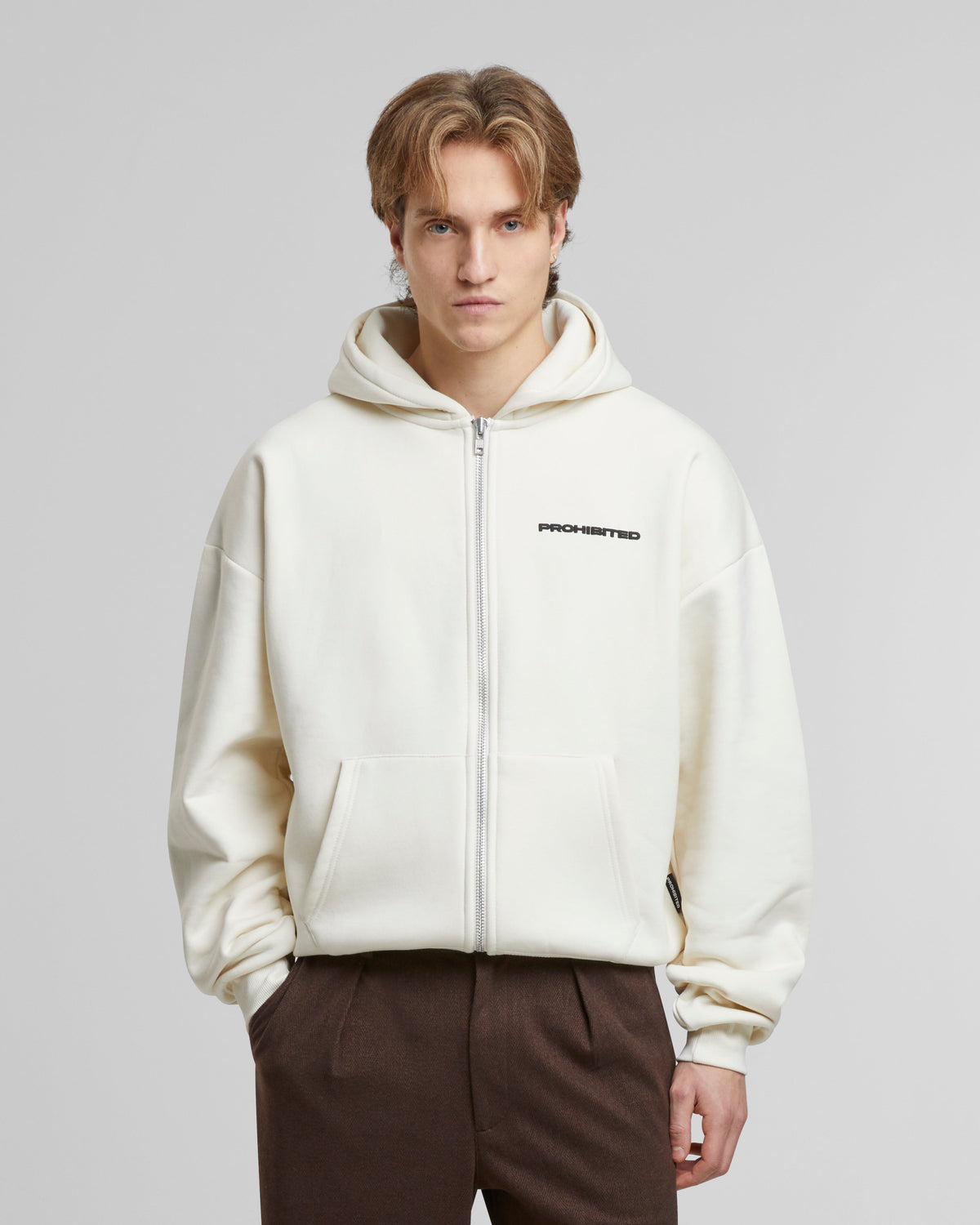 10119 Zip-Hoodie | Cream