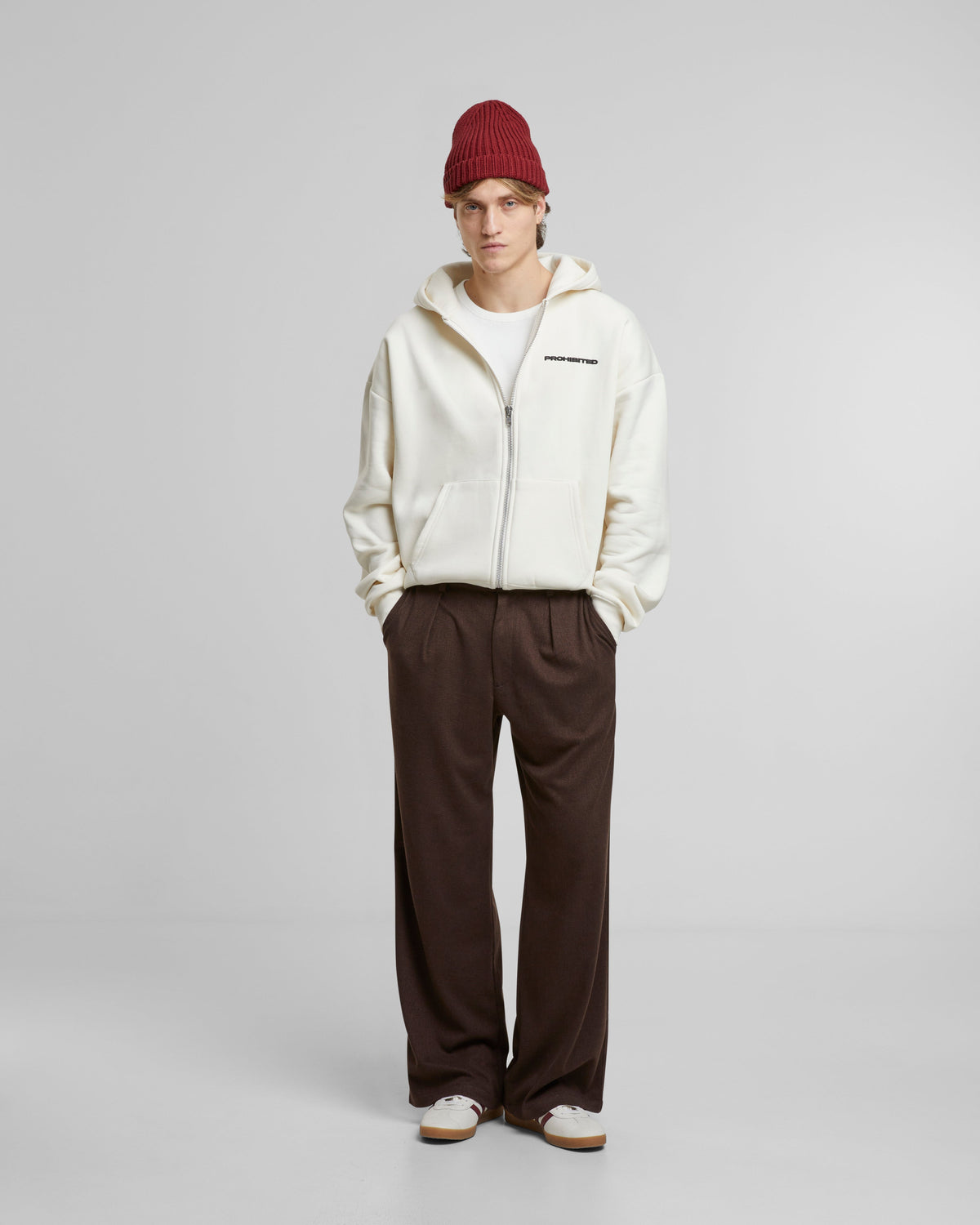 10119 Zip-Hoodie | Cream