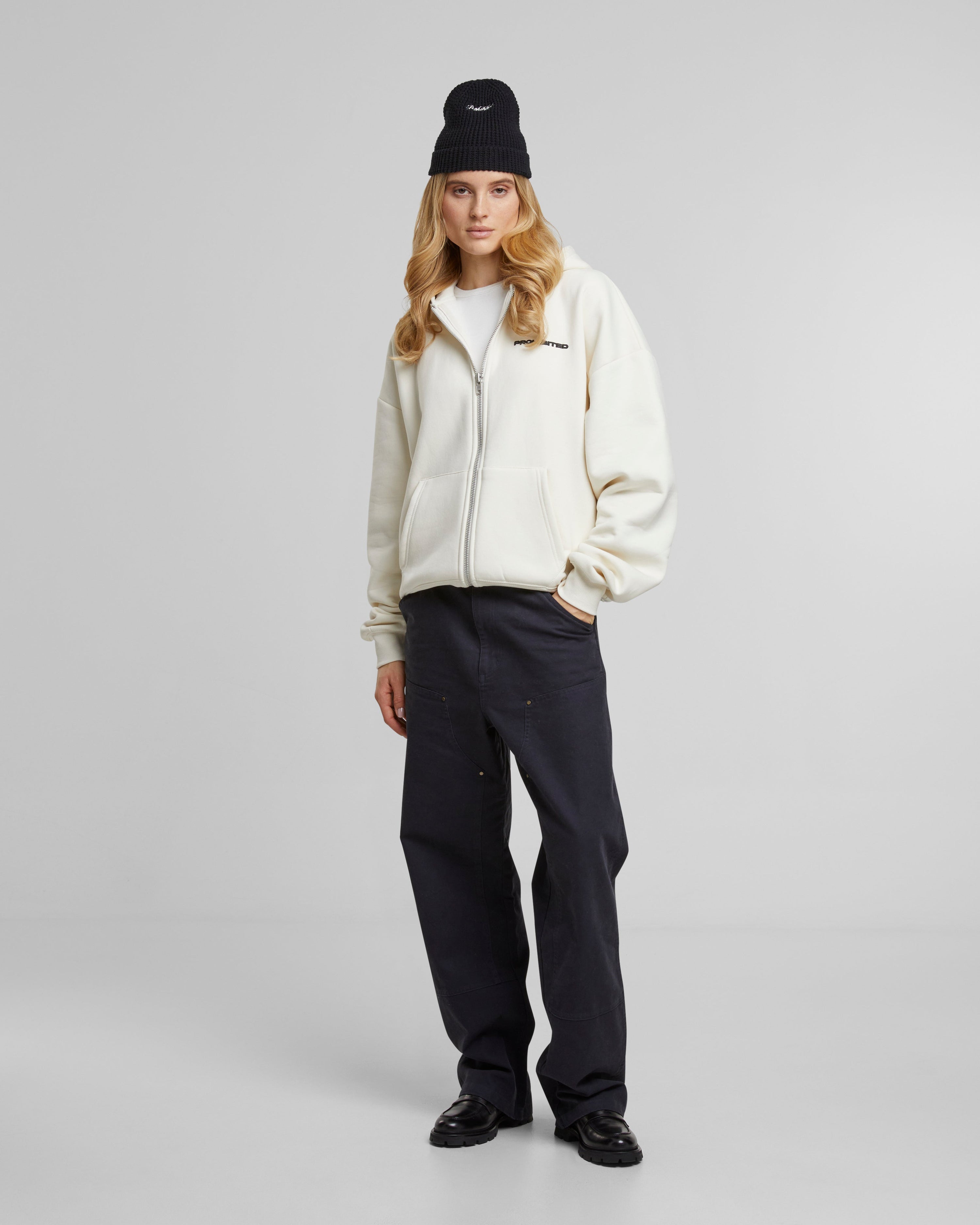 10119 Zip-Hoodie | Cream
