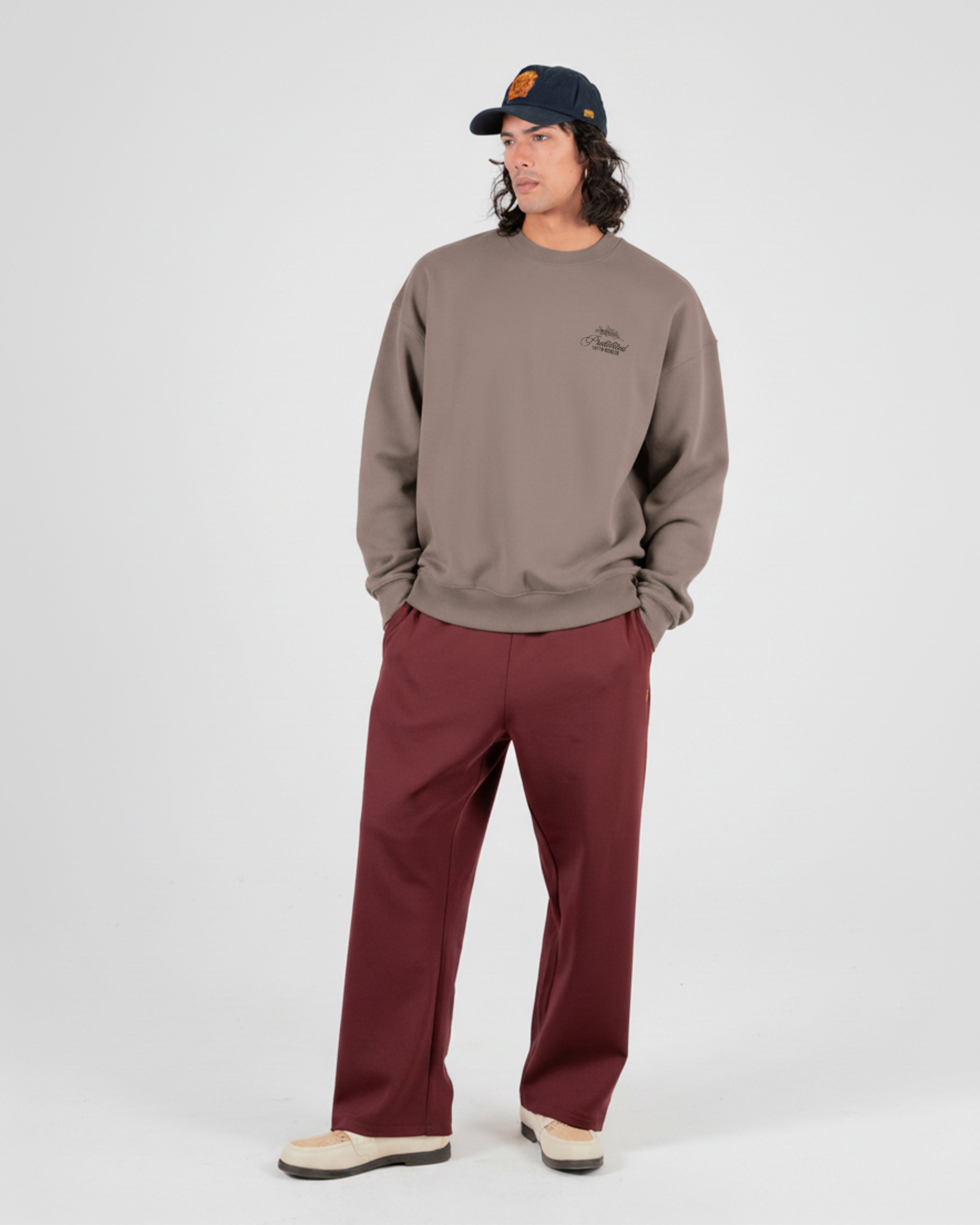 PB Leaf Crew Neck Clay