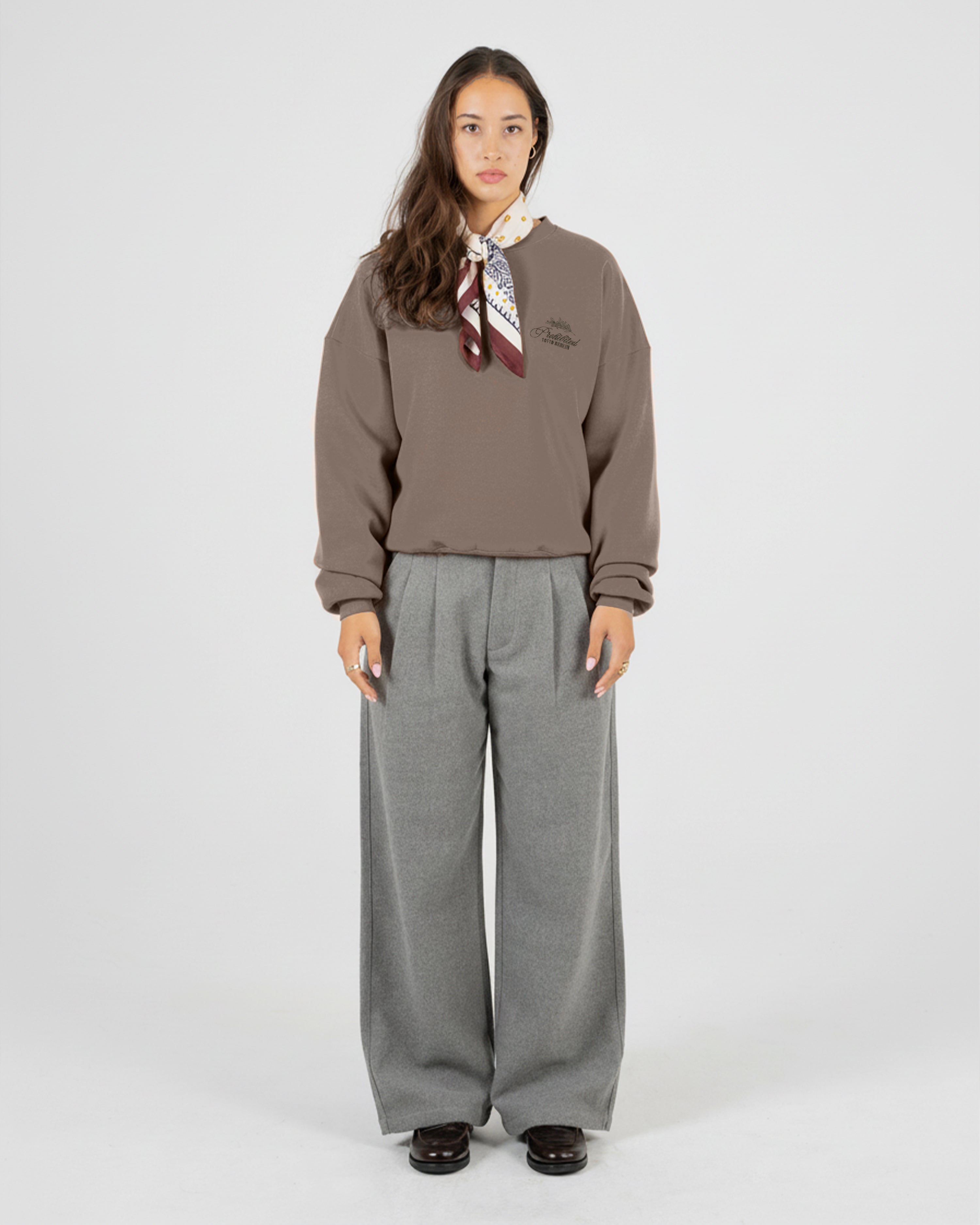 PB Leaf Crew Neck Clay