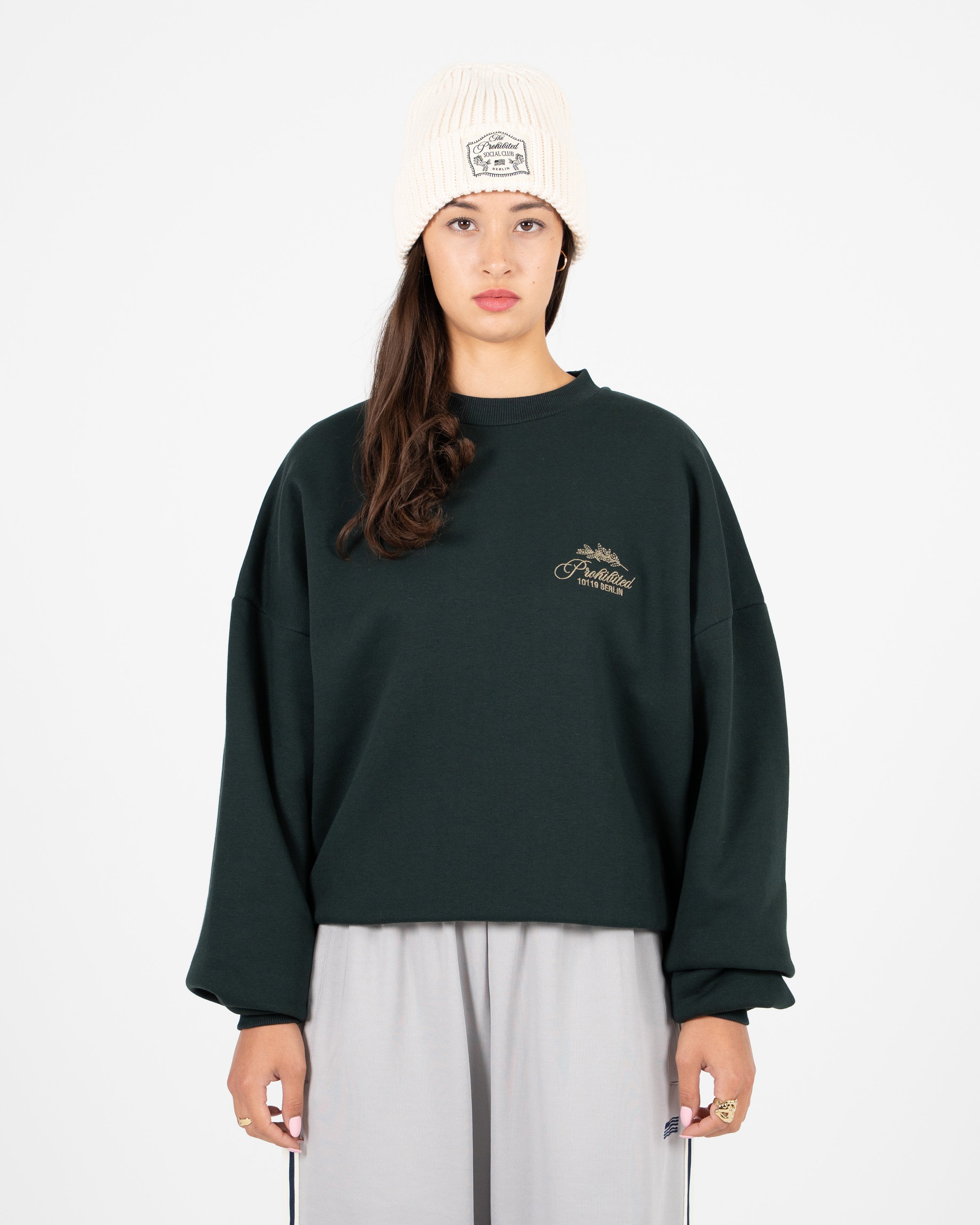 PB Leaf Crew Neck Green