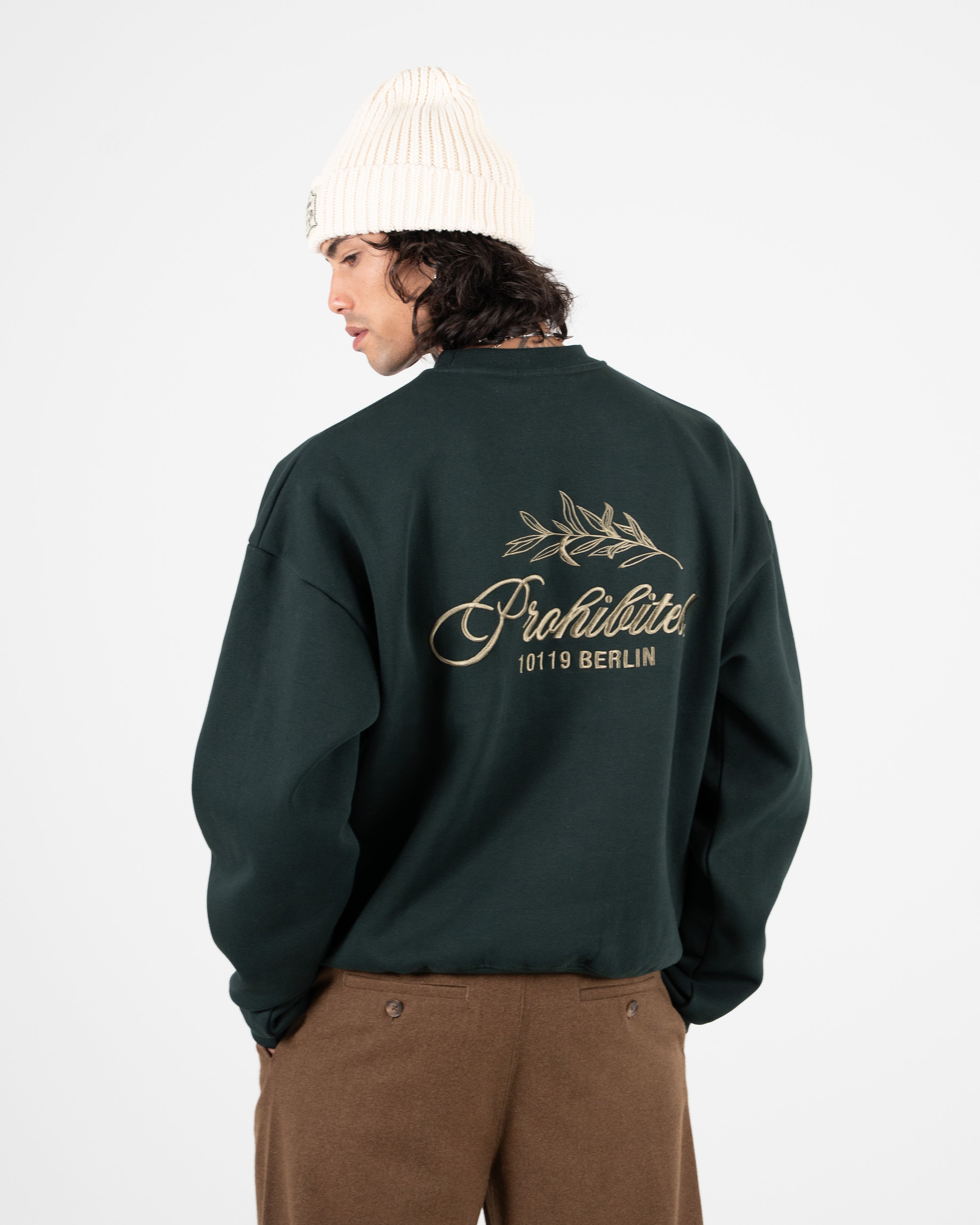 PB Leaf Crew Neck Green