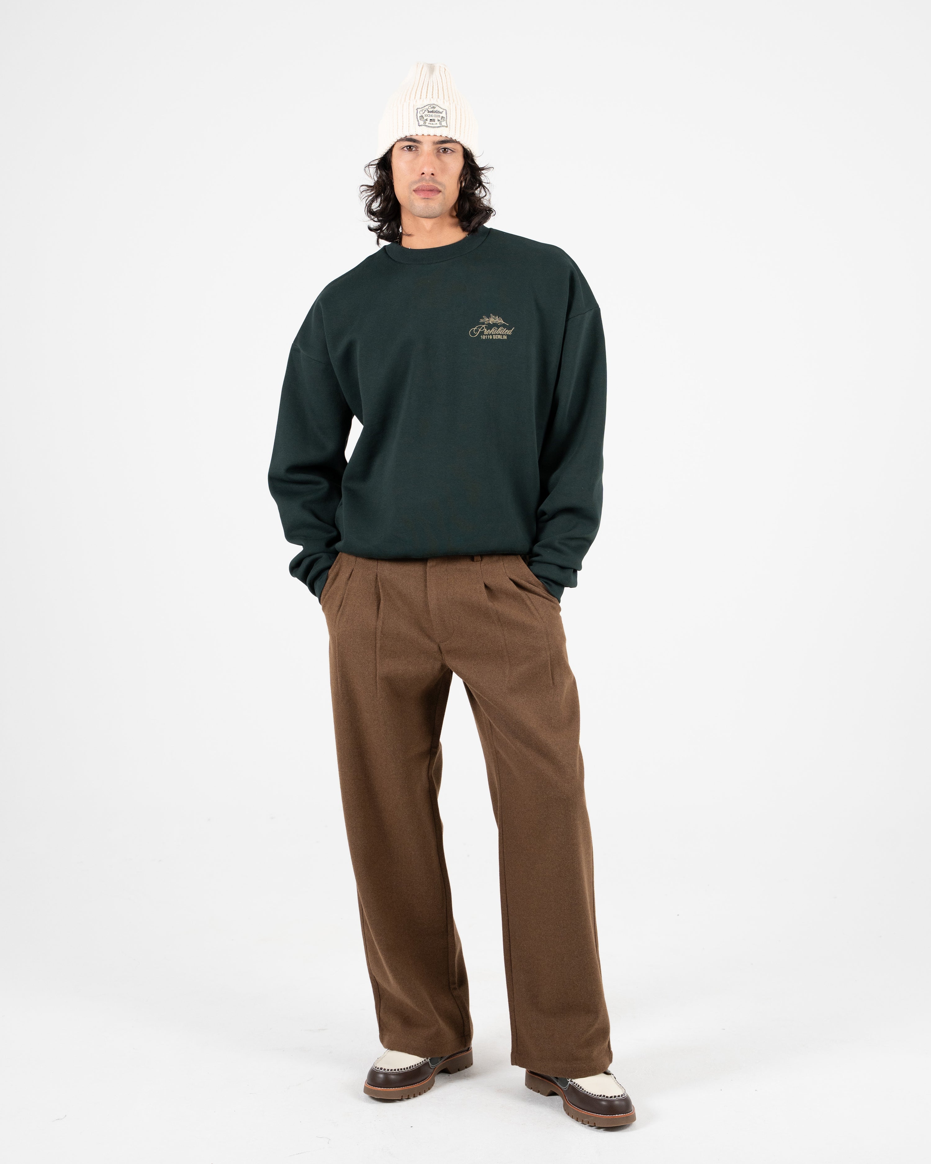 PB Leaf Crew Neck Green