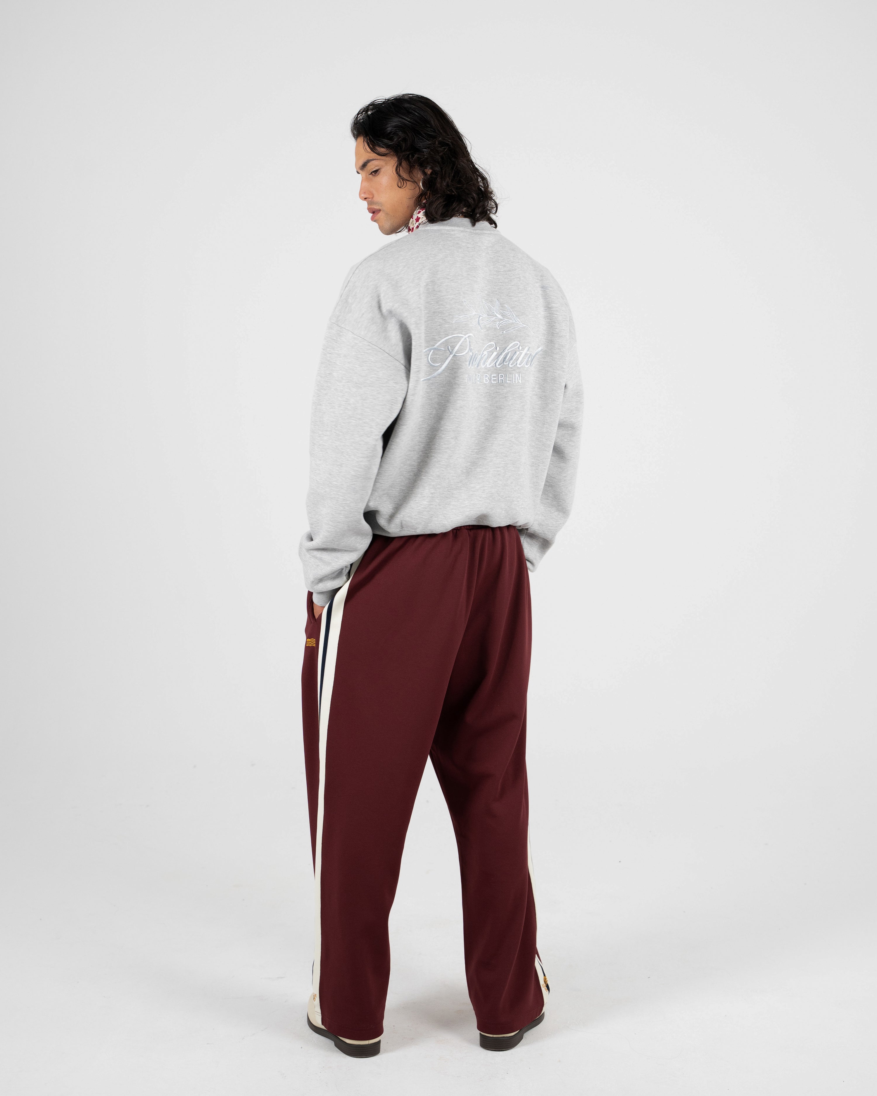 PB Leaf Crew Neck Grey Melange