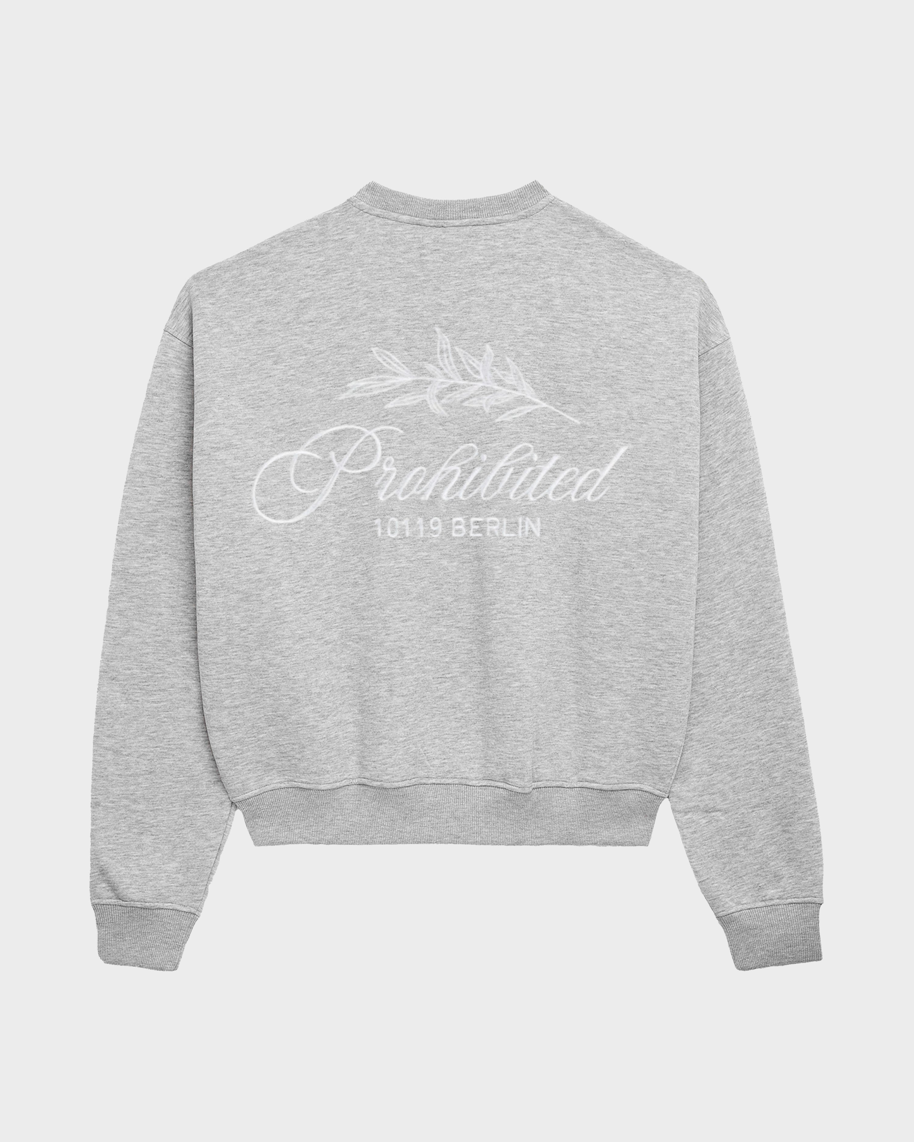 PB Leaf Crew Neck Grey Melange