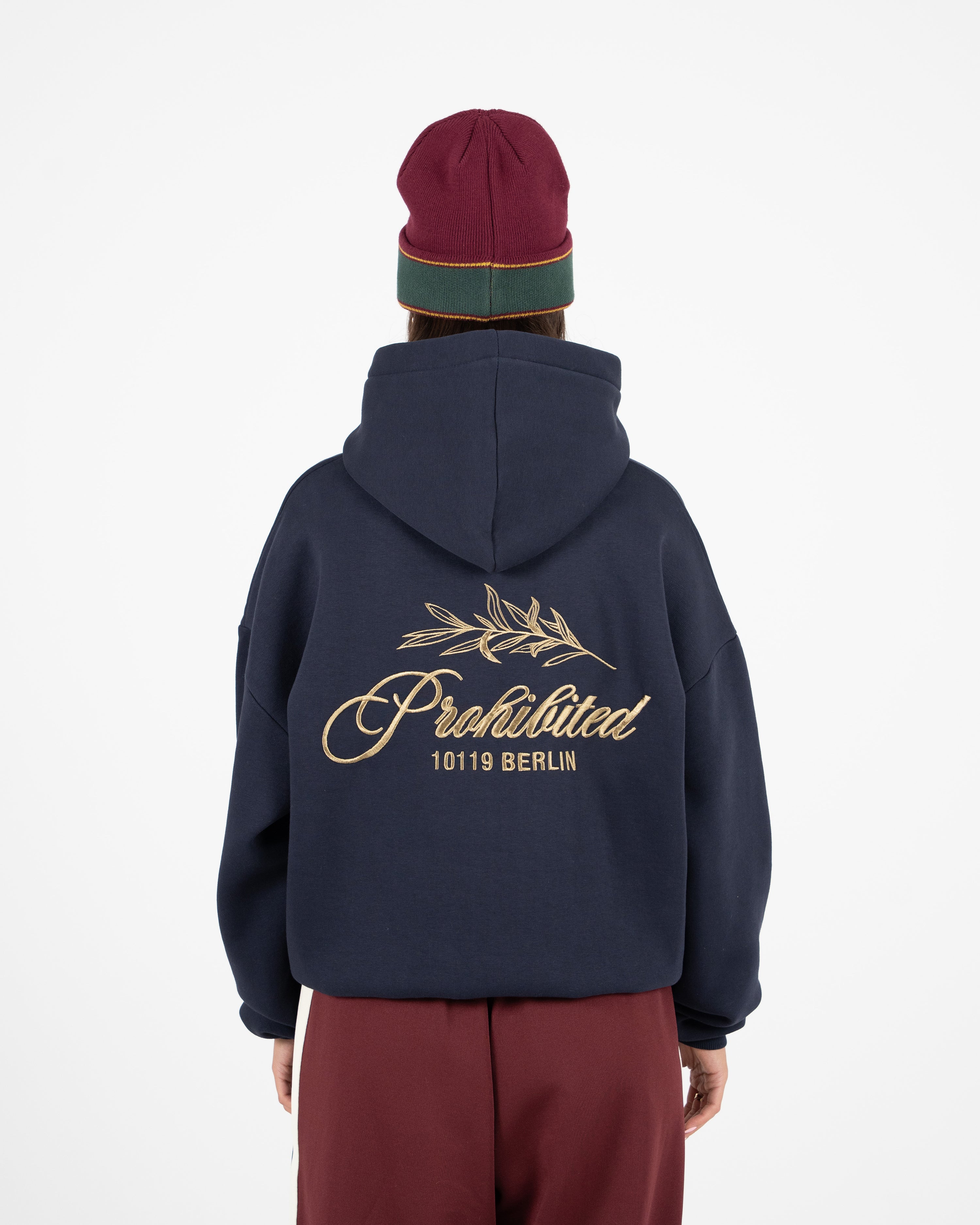 PB Leaf Hoodie Navy