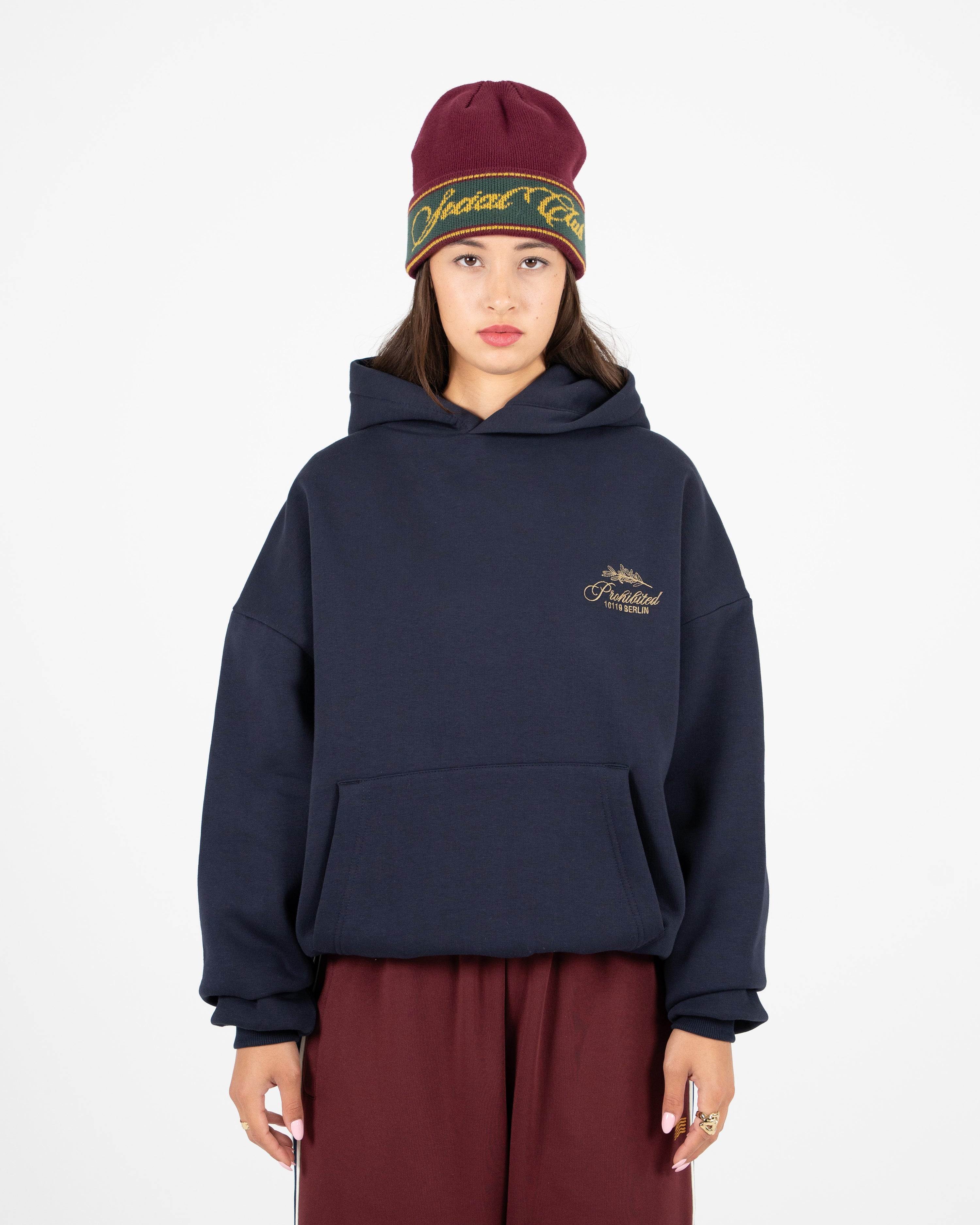 PB Leaf Hoodie Navy