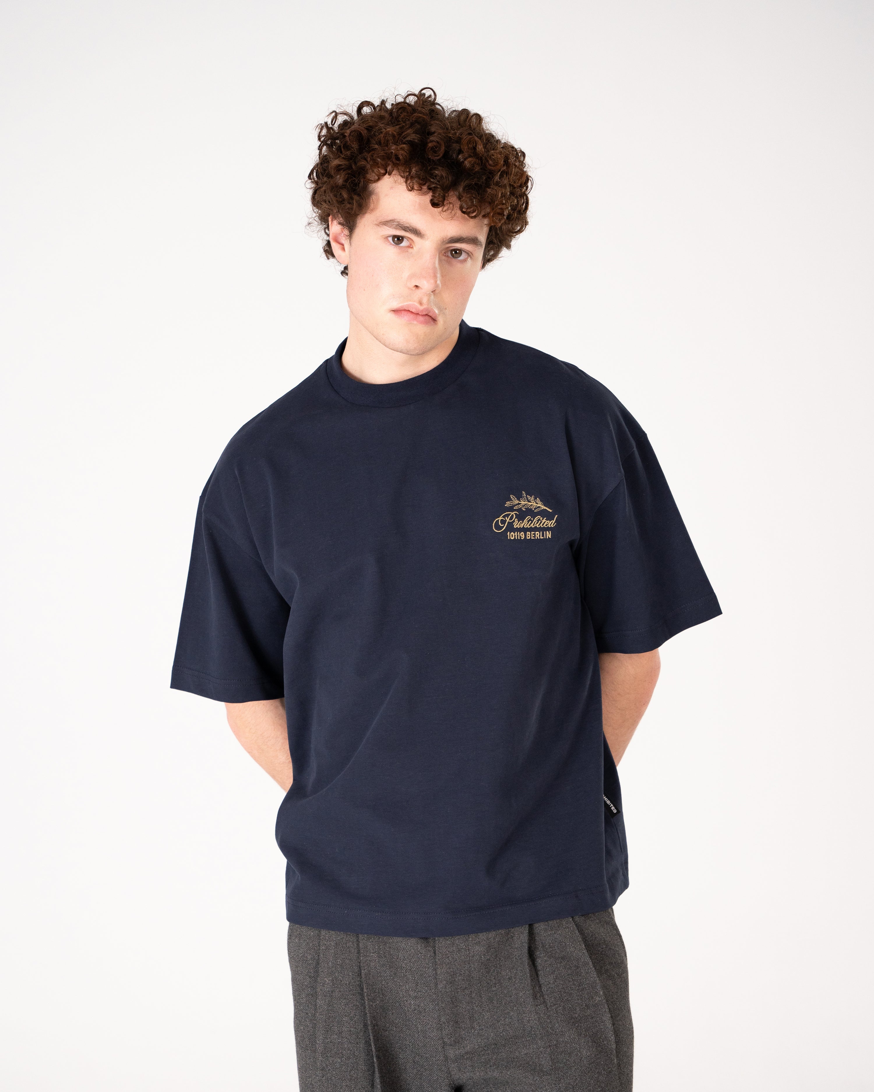 PB Leaf Tee Navy