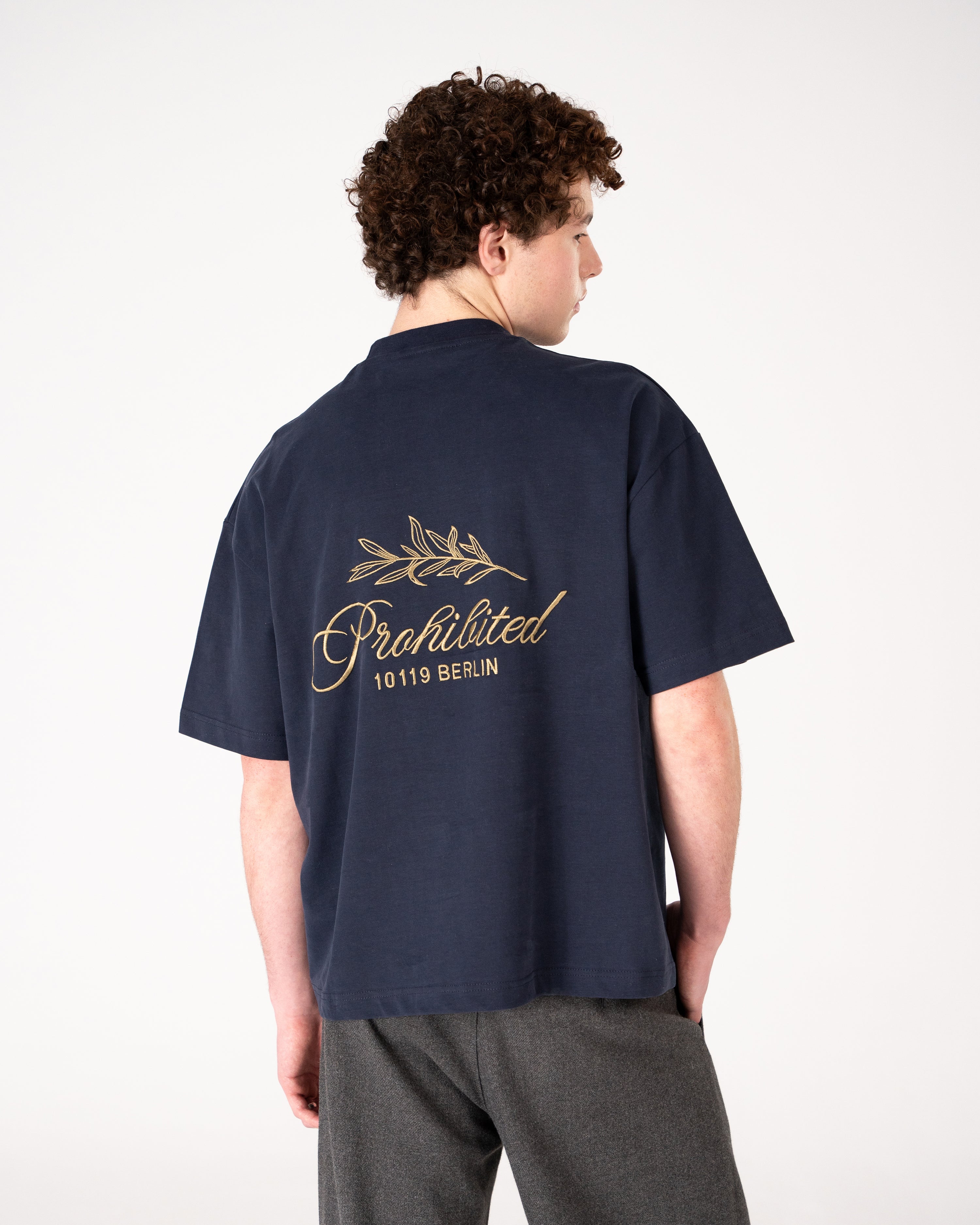 PB Leaf Tee Navy