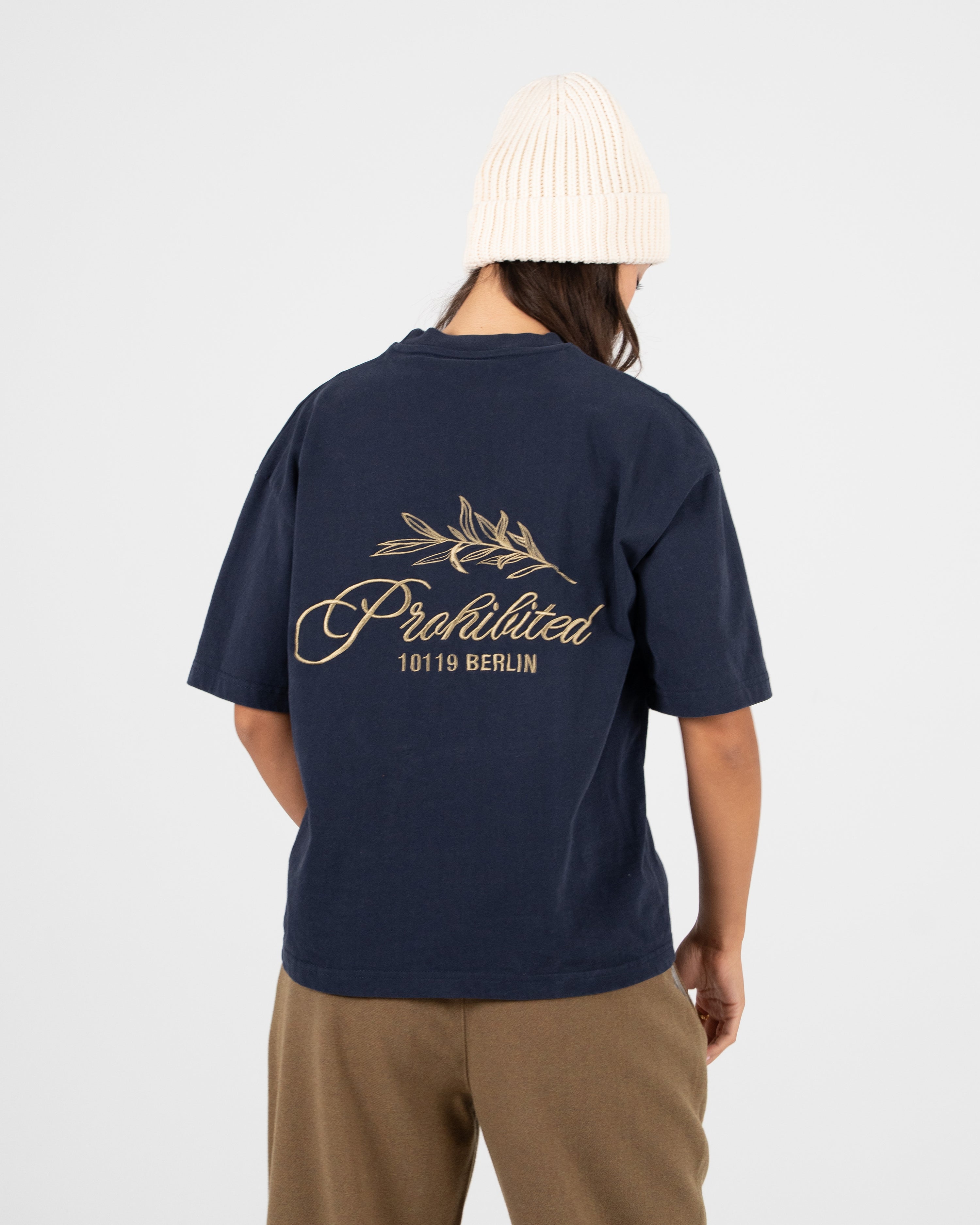 PB Leaf Tee Navy