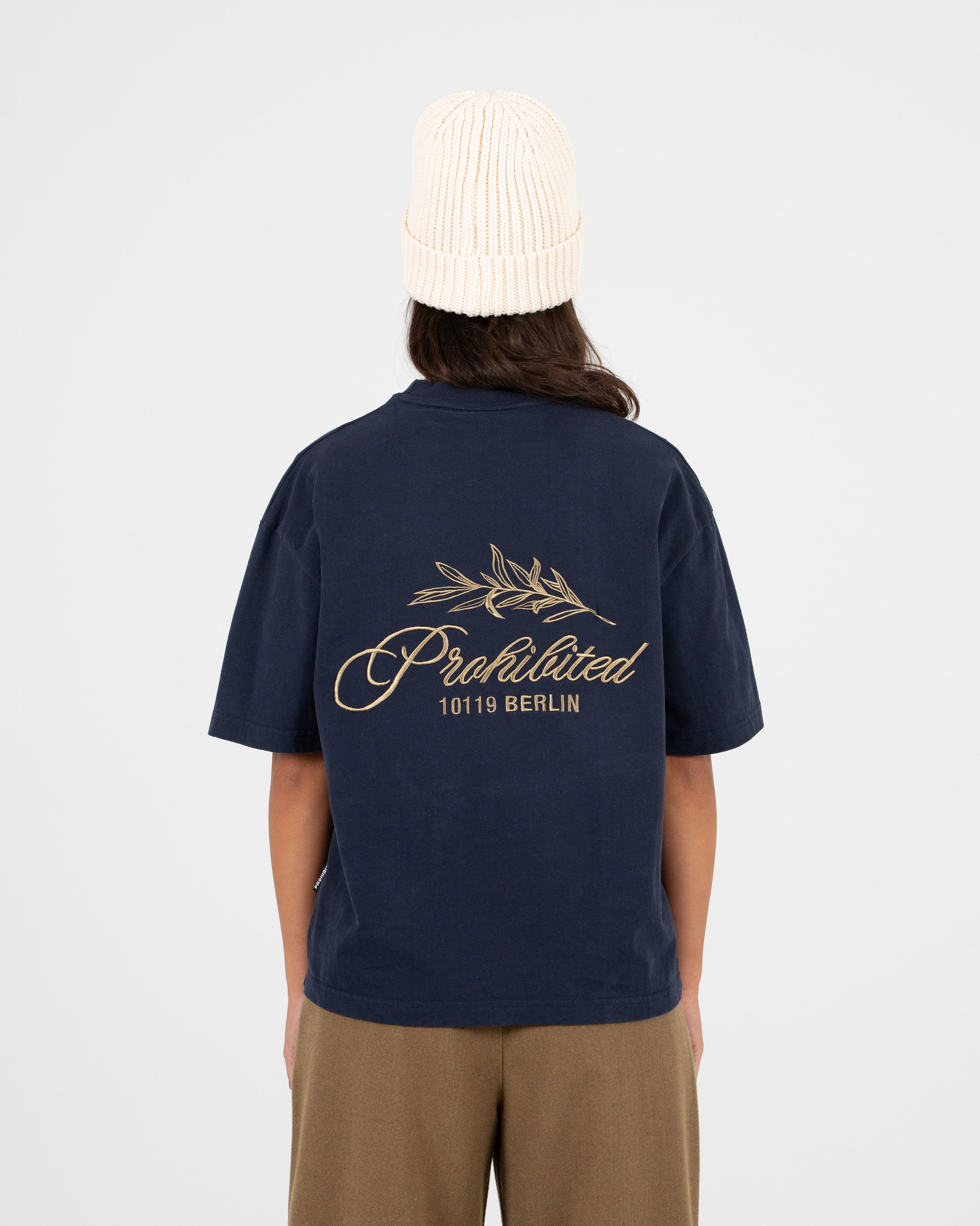 PB Leaf Tee Navy