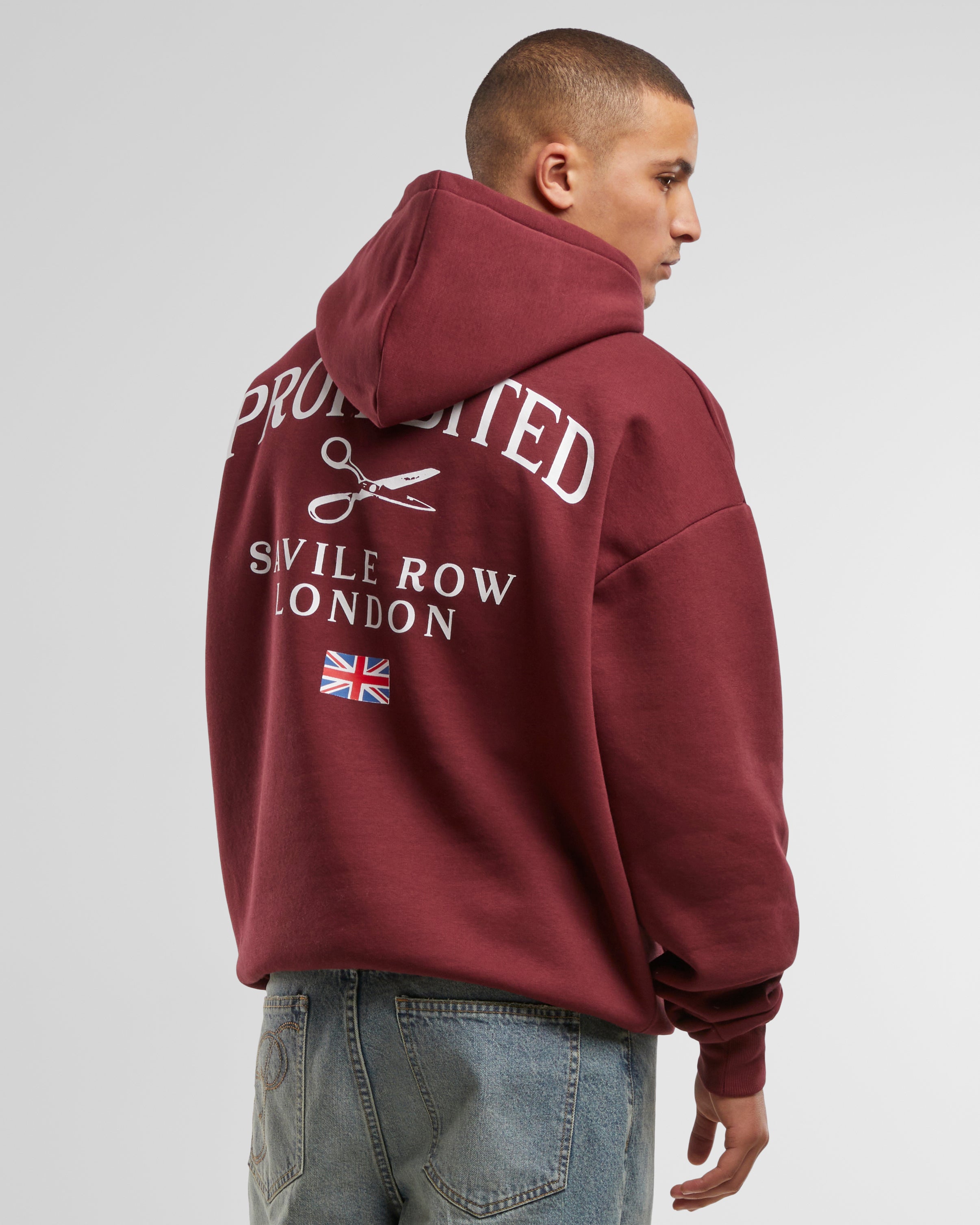 Savile Row Hoodie Bordeaux