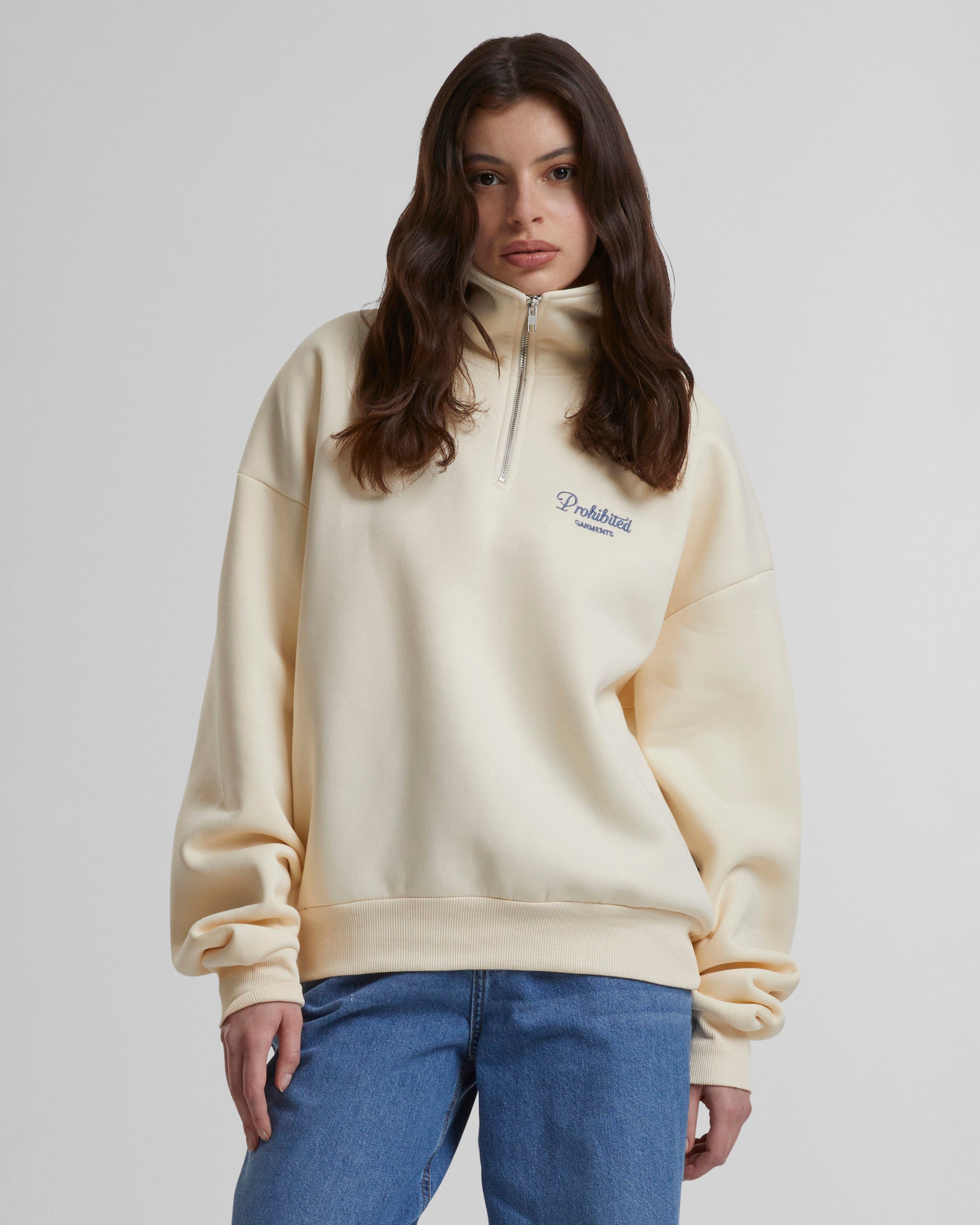 PB Garment Half Zip Navy – Prohibited
