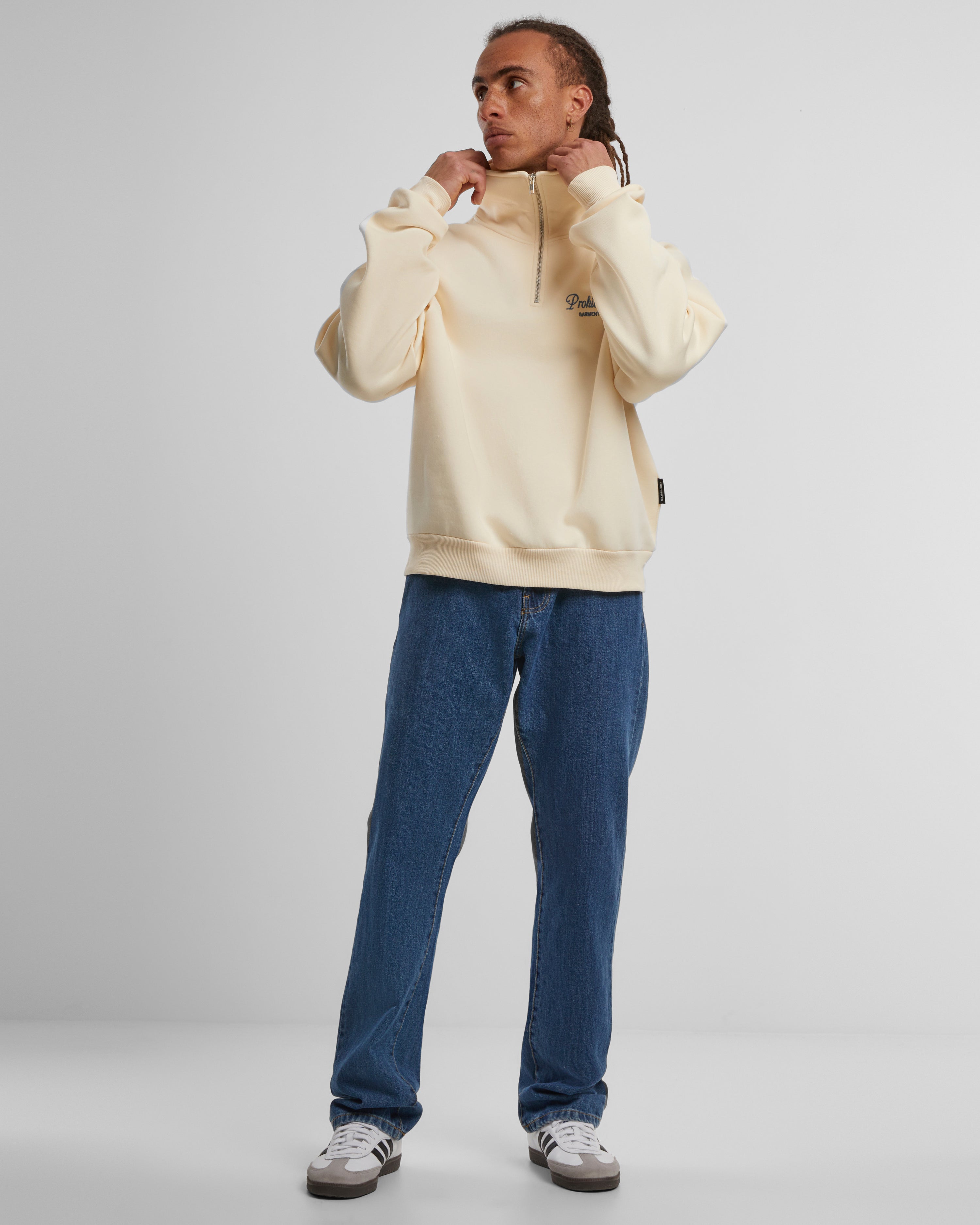 PB Garment Half Zip Navy – Prohibited