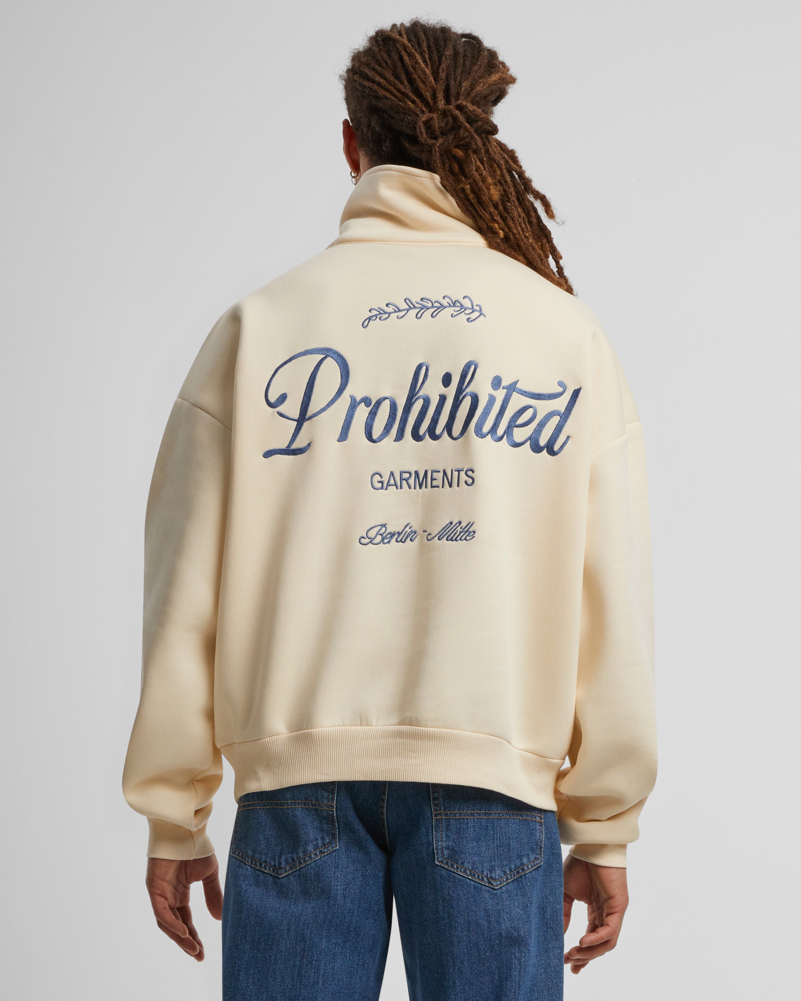 PB Garment Half Zip Navy – Prohibited