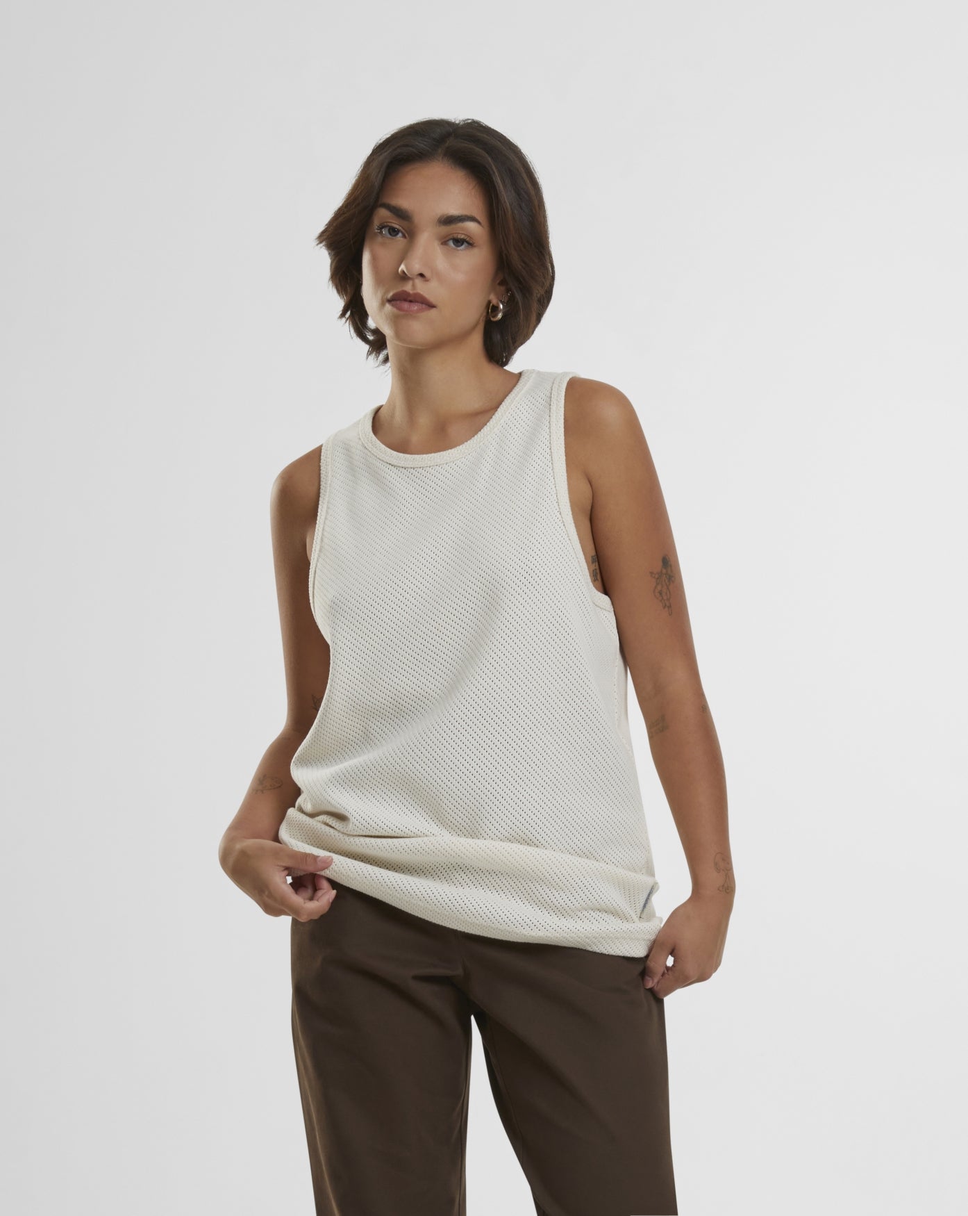Amalfi Tank Top | Ecru