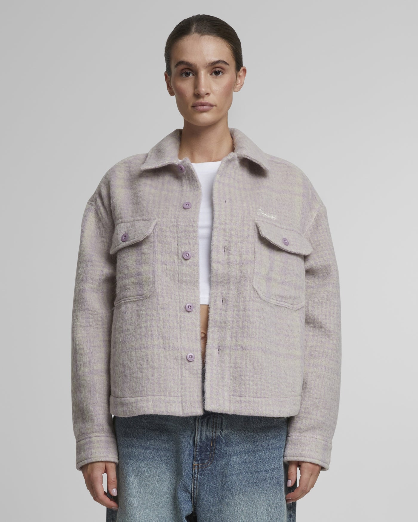 Chelsea Flannel Jacket | Beige