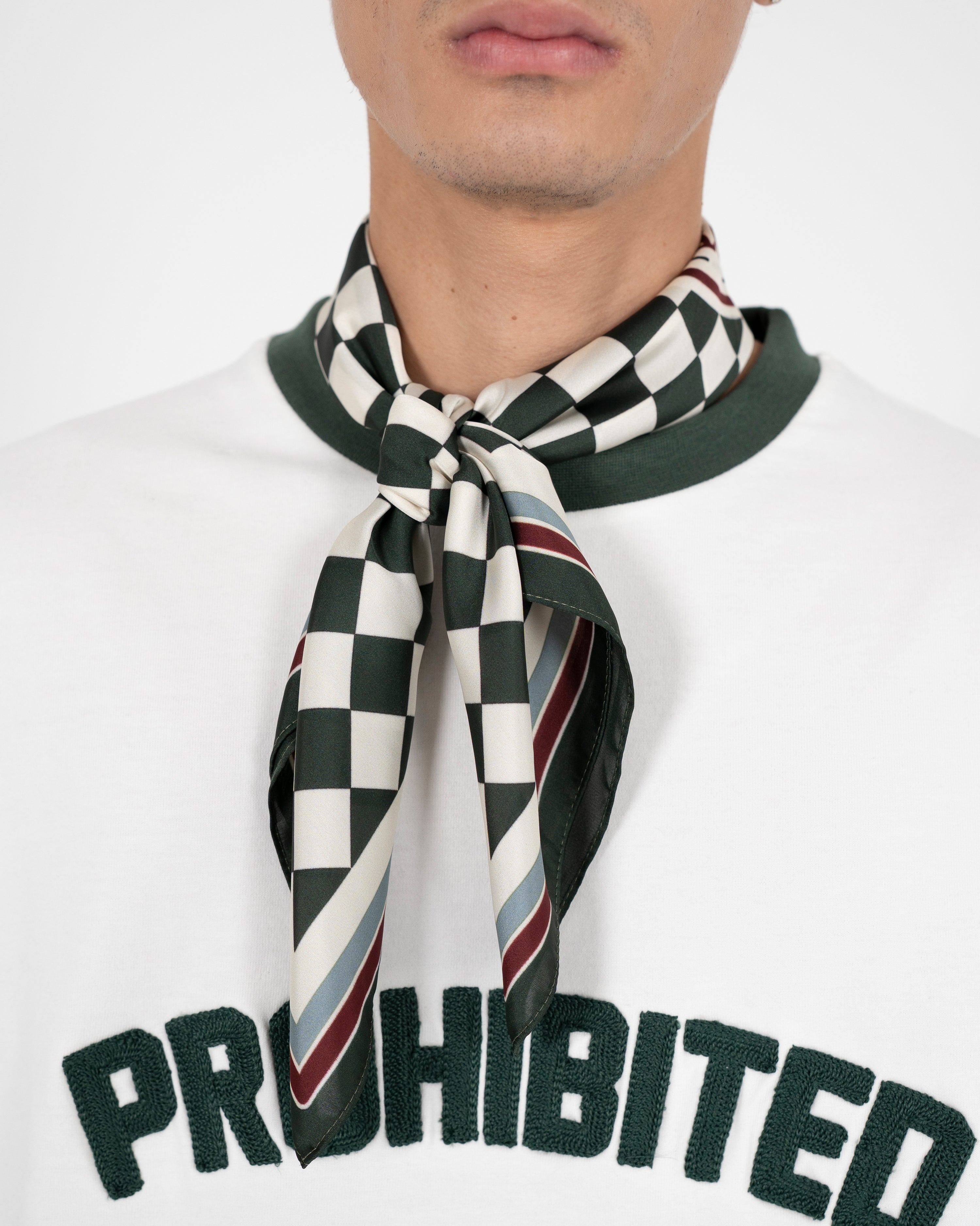PMCO Checkered Scarf Green