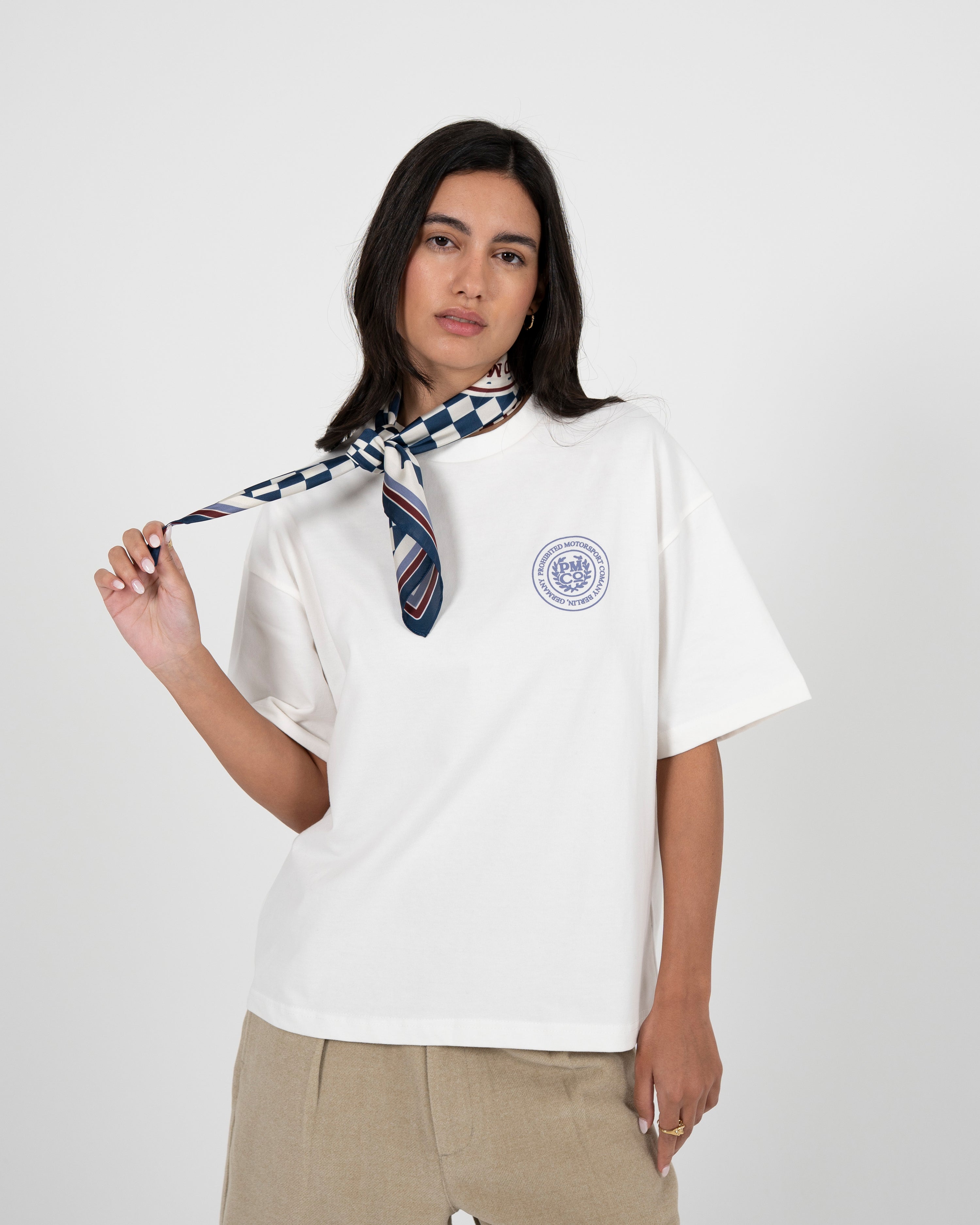 PMCO Checkered Scarf Navy