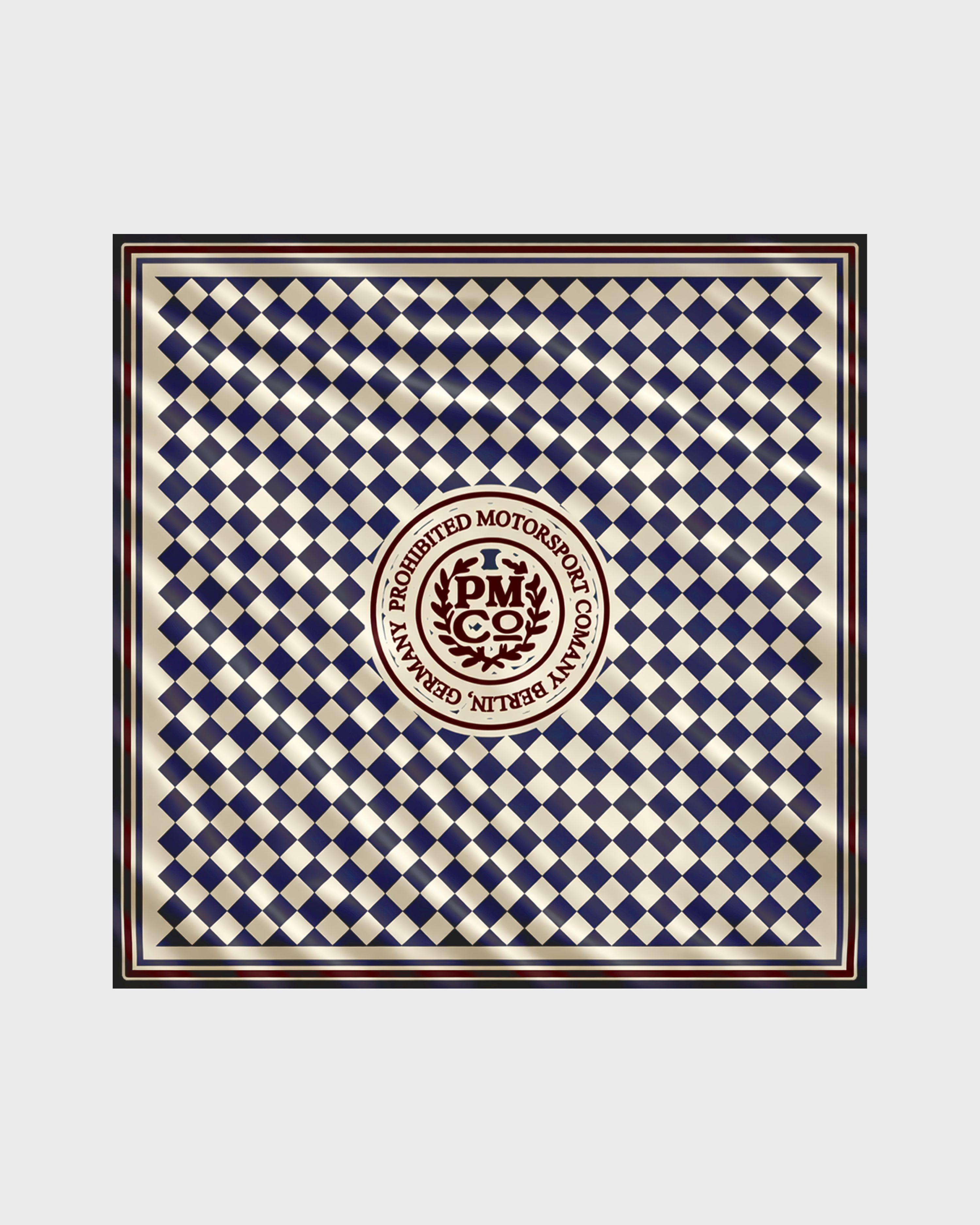 PMCO Checkered Scarf Navy