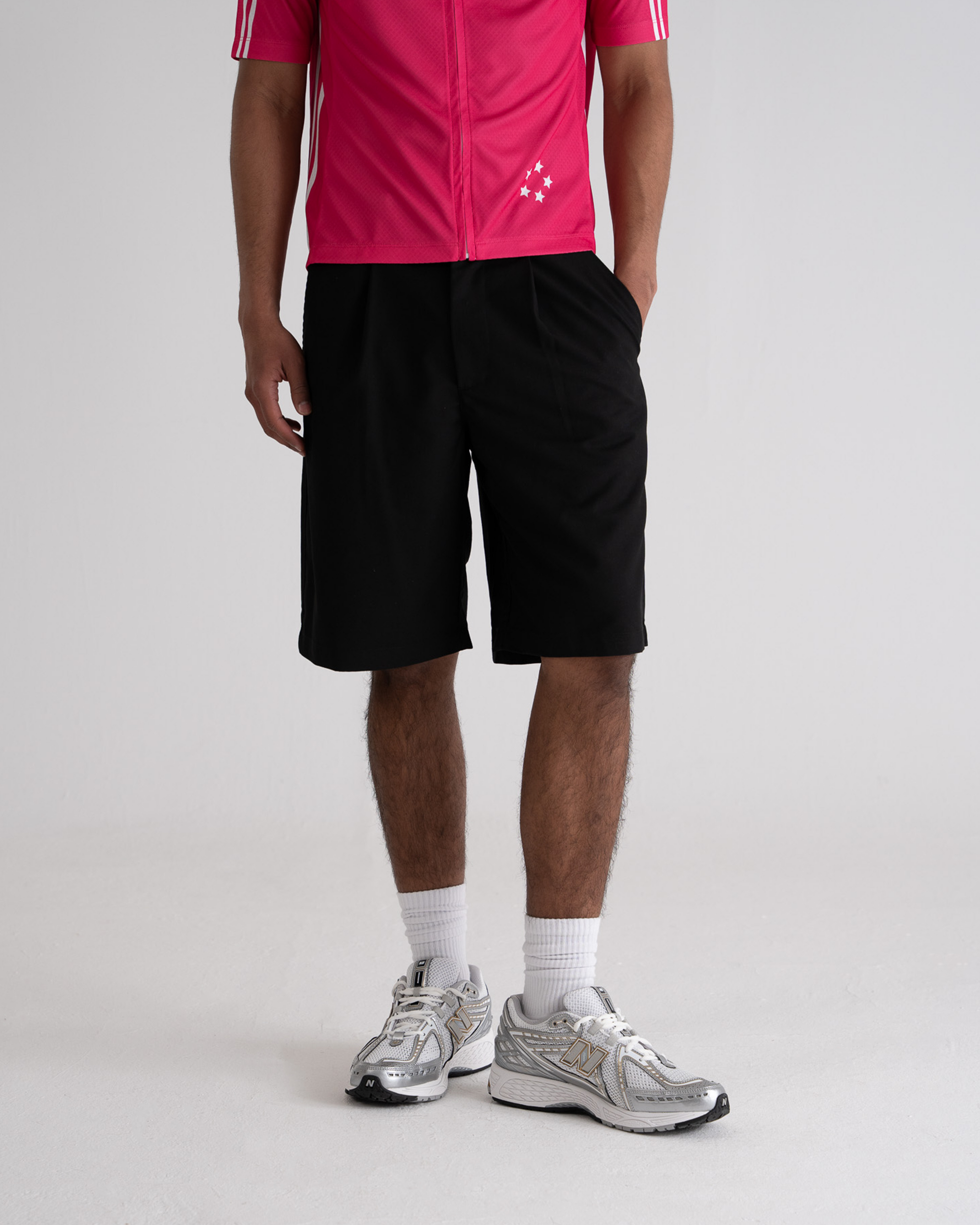 Pleated Shorts Black