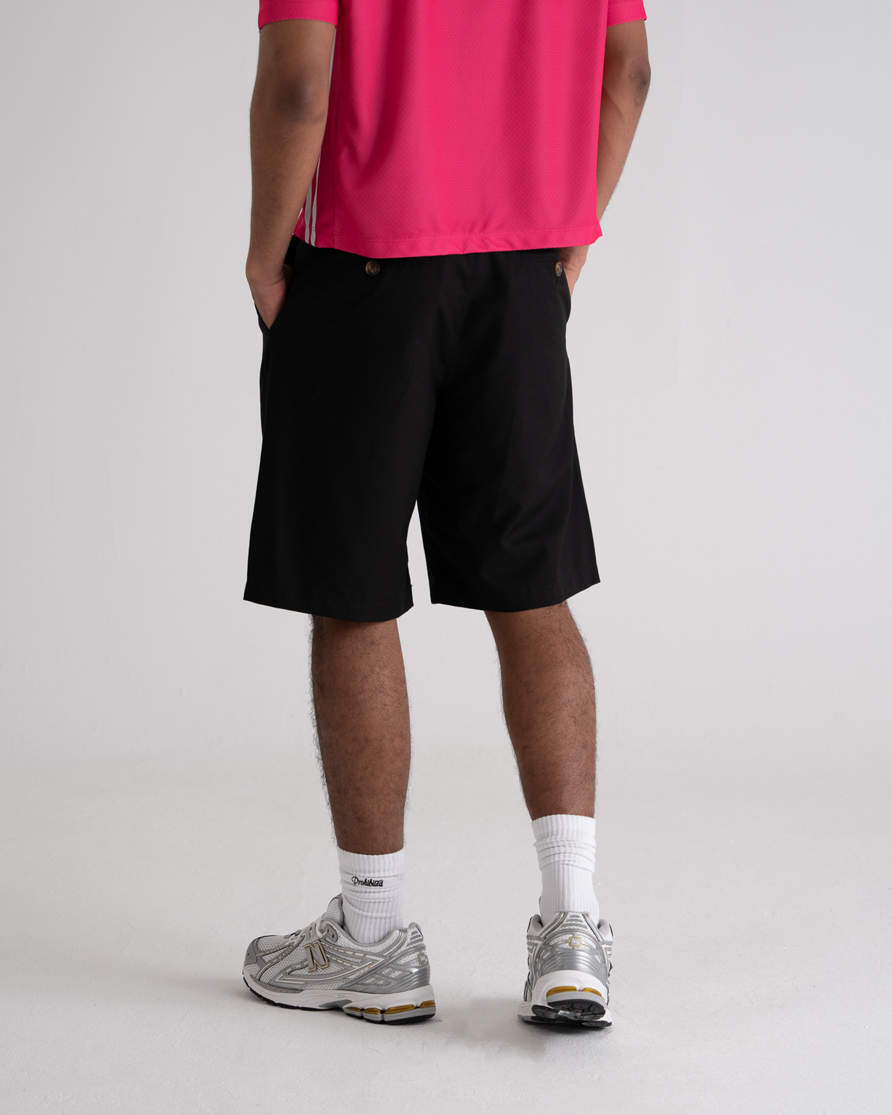 Pleated Shorts Black