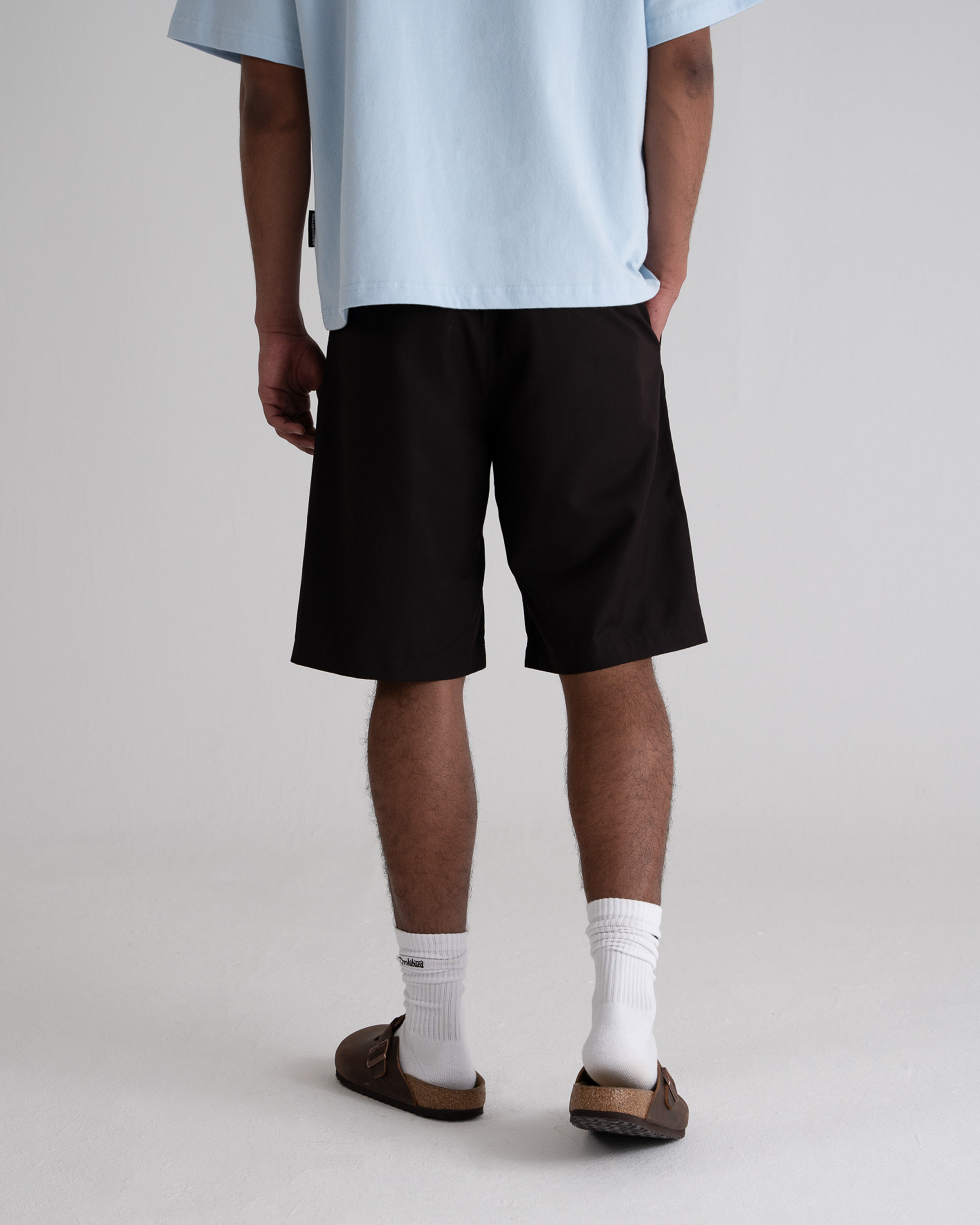 Pleated Shorts Brown