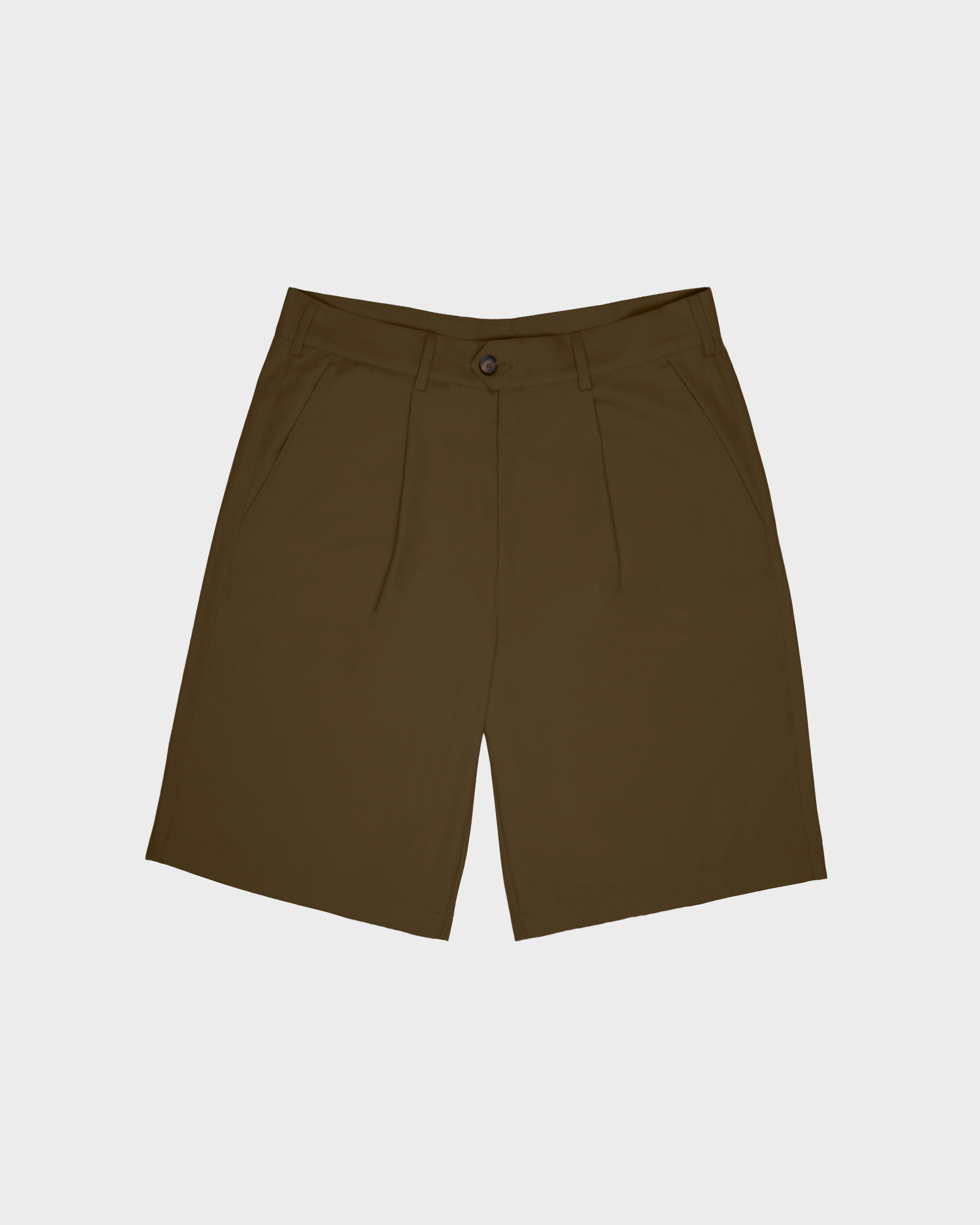 Pleated Shorts Green